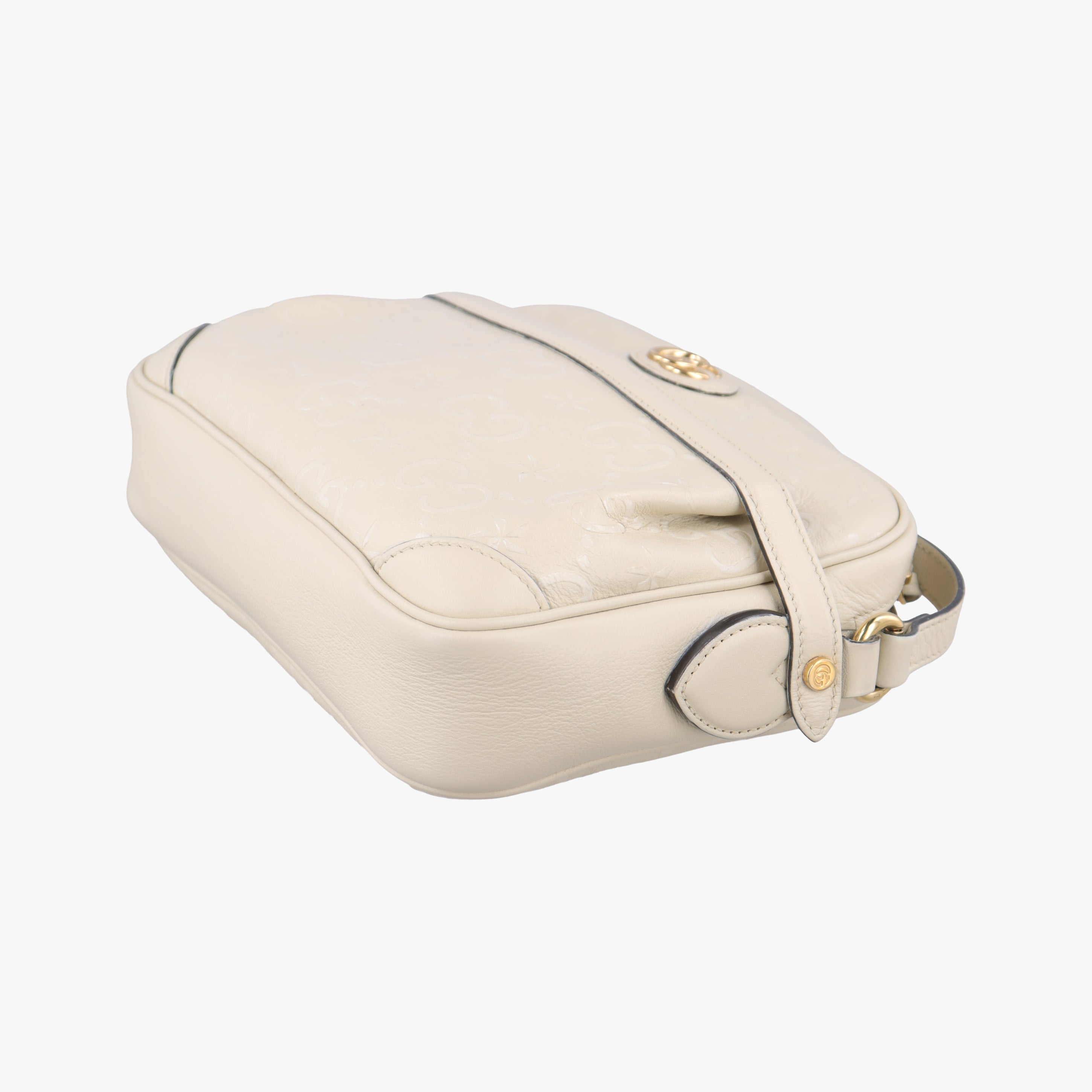 Vintage Gucci GG Star White Leather 675776 shoulderbag | stylenewstar