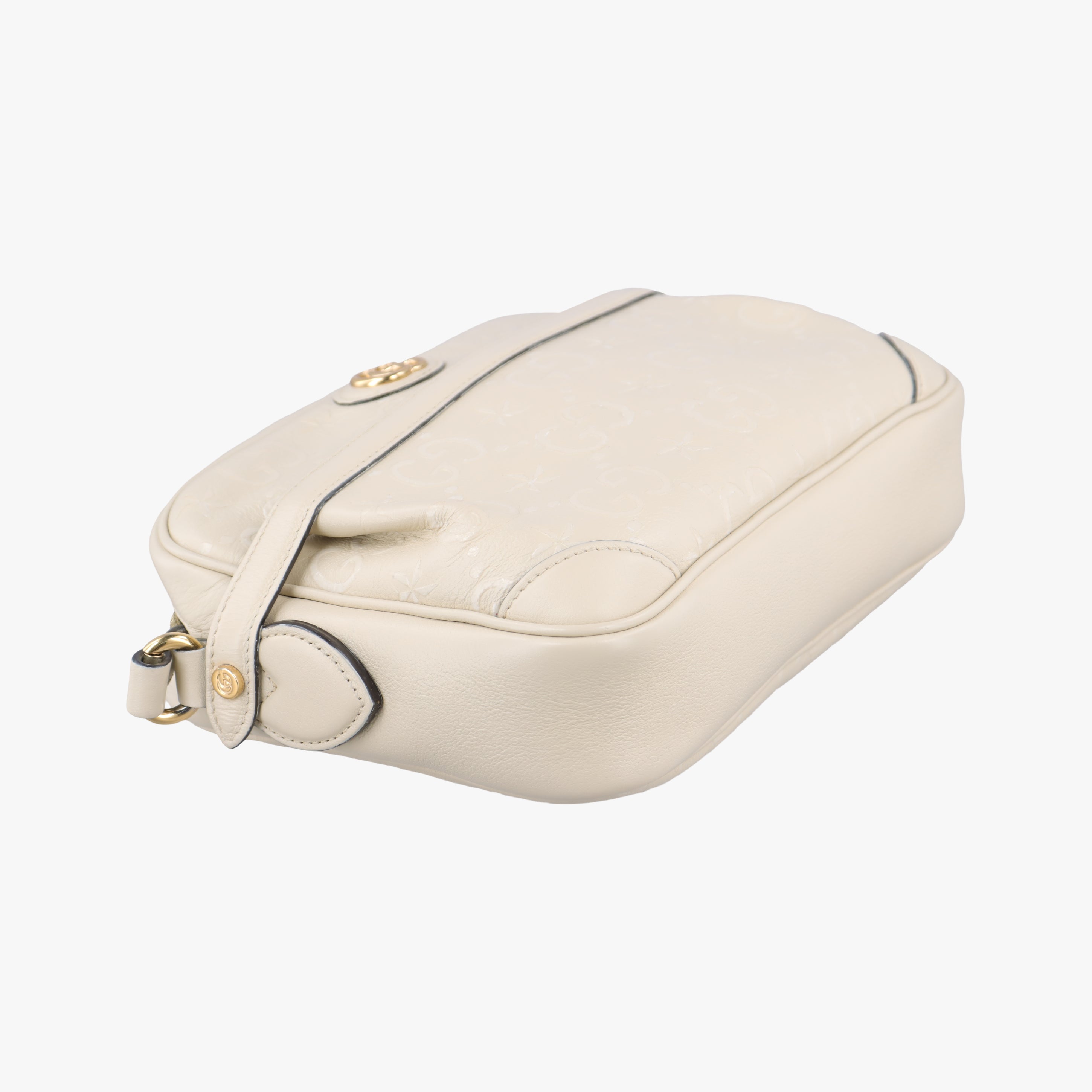 Vintage Gucci GG Star White Leather 675776 shoulderbag | stylenewstar