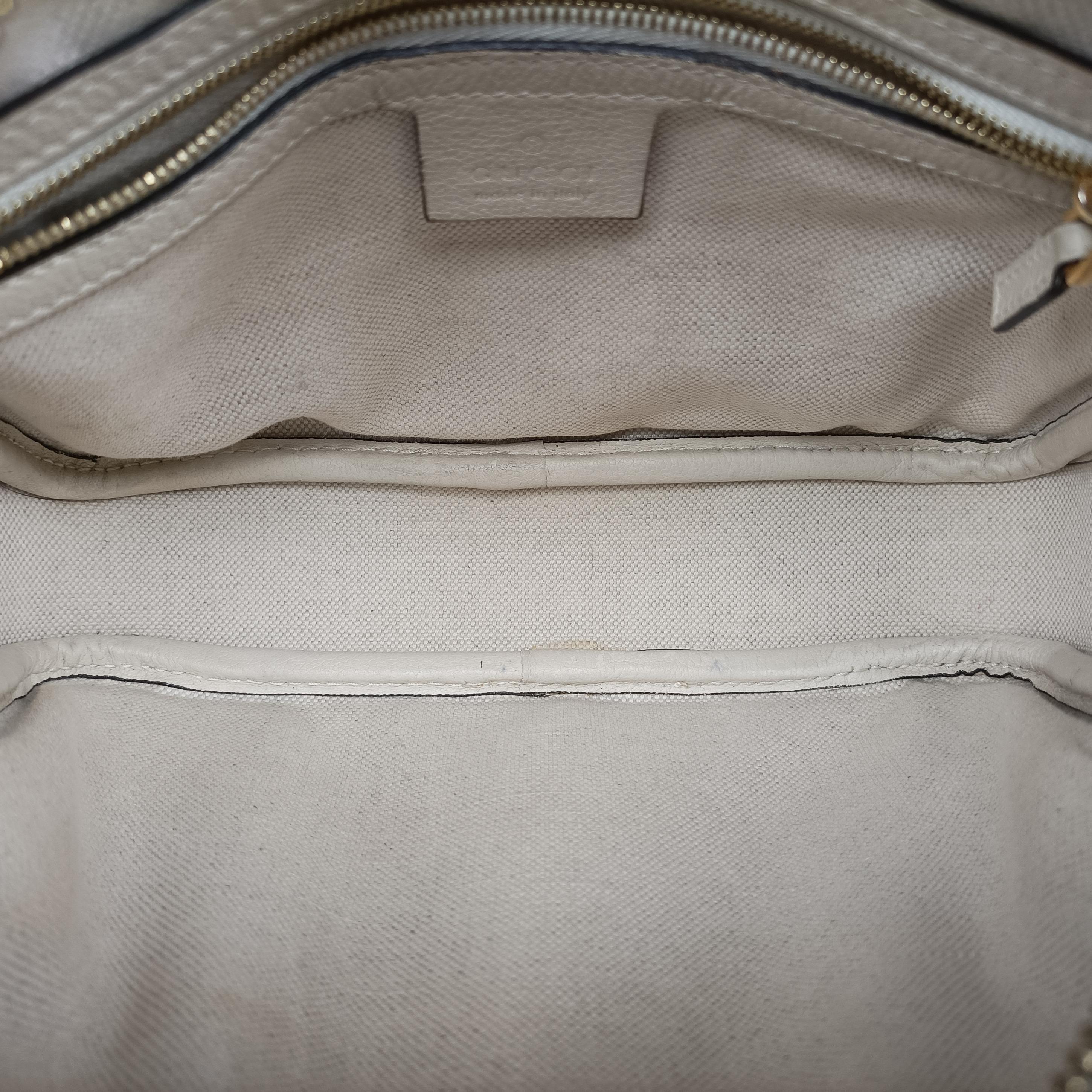 Vintage Gucci GG Star White Leather 675776 shoulderbag | stylenewstar
