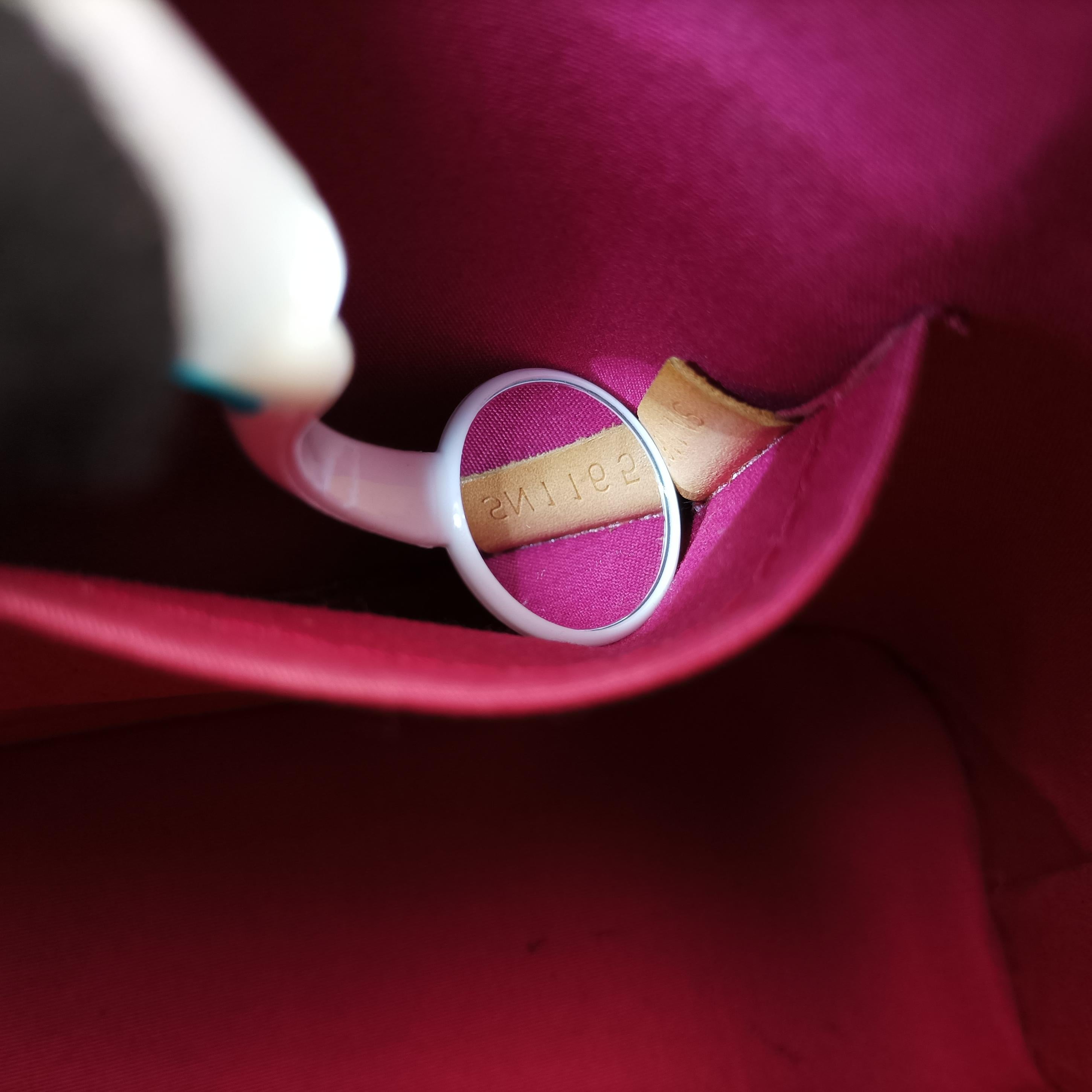 Pre-owned Louis Vuitton Alma BB pomme d'amour Vernis M91606 shoulderbag | stylenewstar