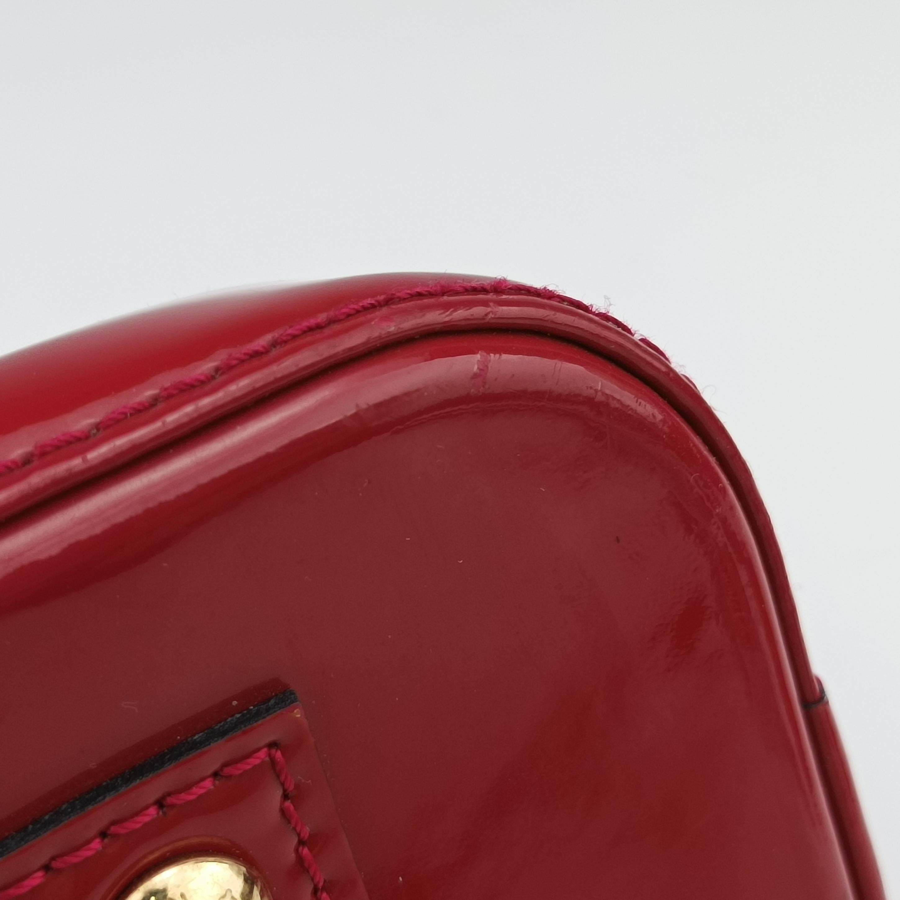 Pre-owned Louis Vuitton Alma BB pomme d'amour Vernis M91606 shoulderbag | stylenewstar