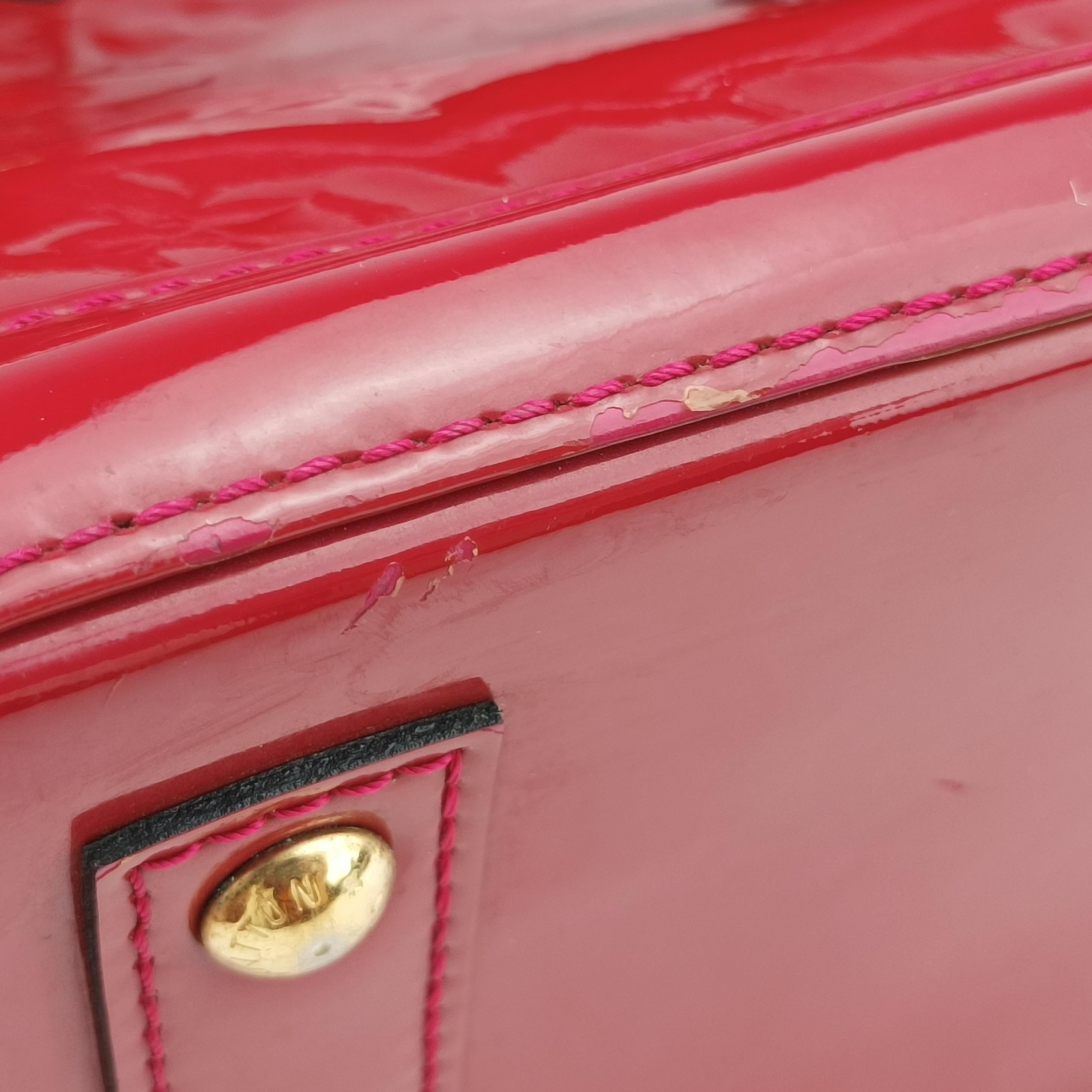 Pre-owned Louis Vuitton Alma BB pomme d'amour Vernis M91606 shoulderbag | stylenewstar