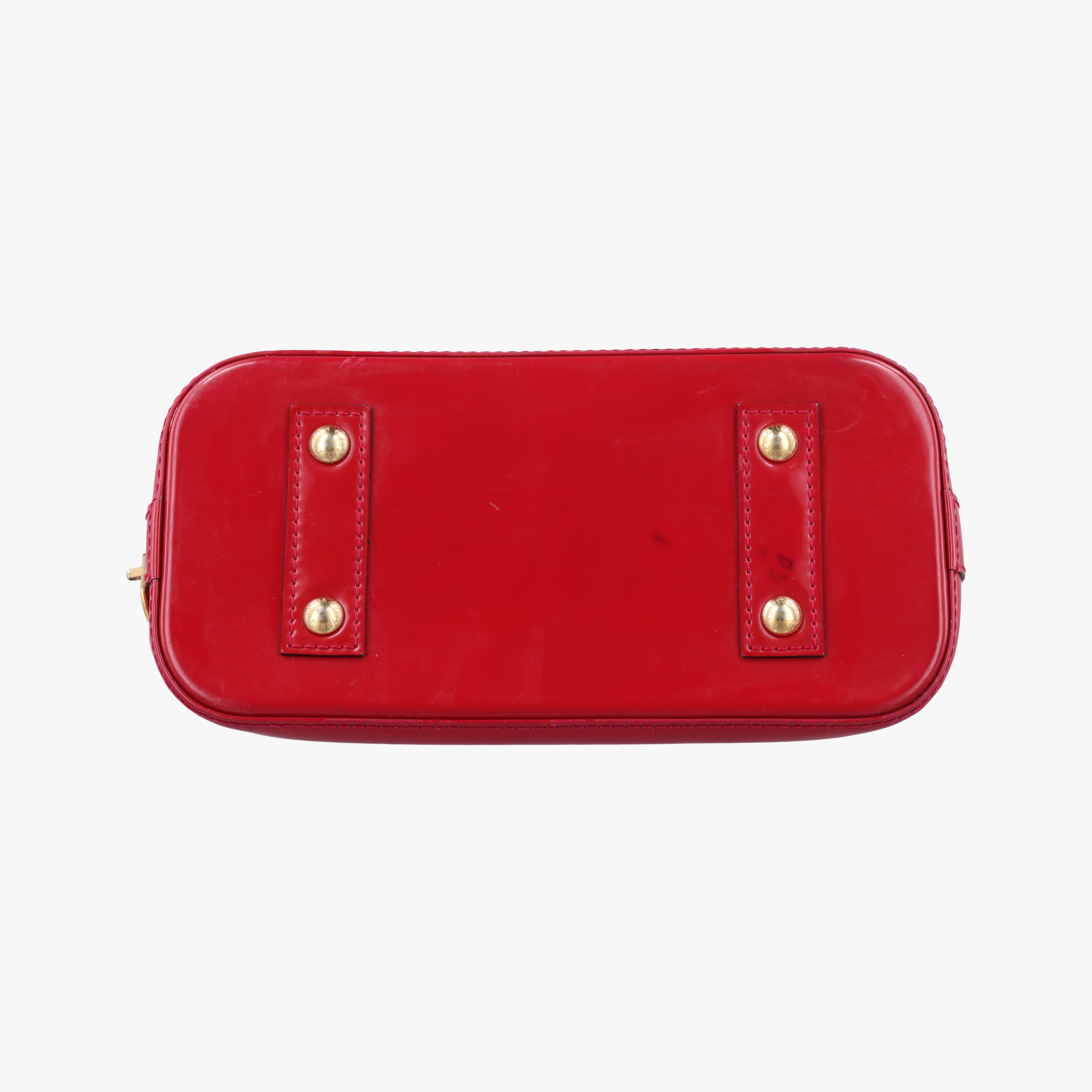 Pre-owned Louis Vuitton Alma BB pomme d'amour Vernis M91606 shoulderbag | stylenewstar