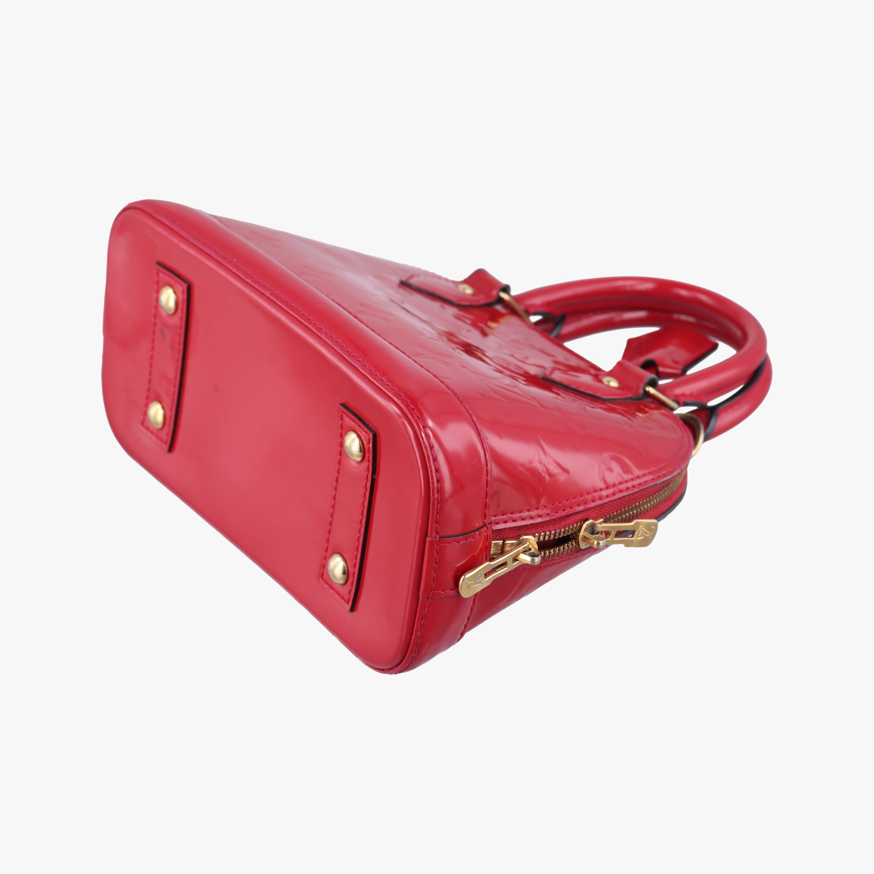 Pre-owned Louis Vuitton Alma BB pomme d'amour Vernis M91606 shoulderbag | stylenewstar