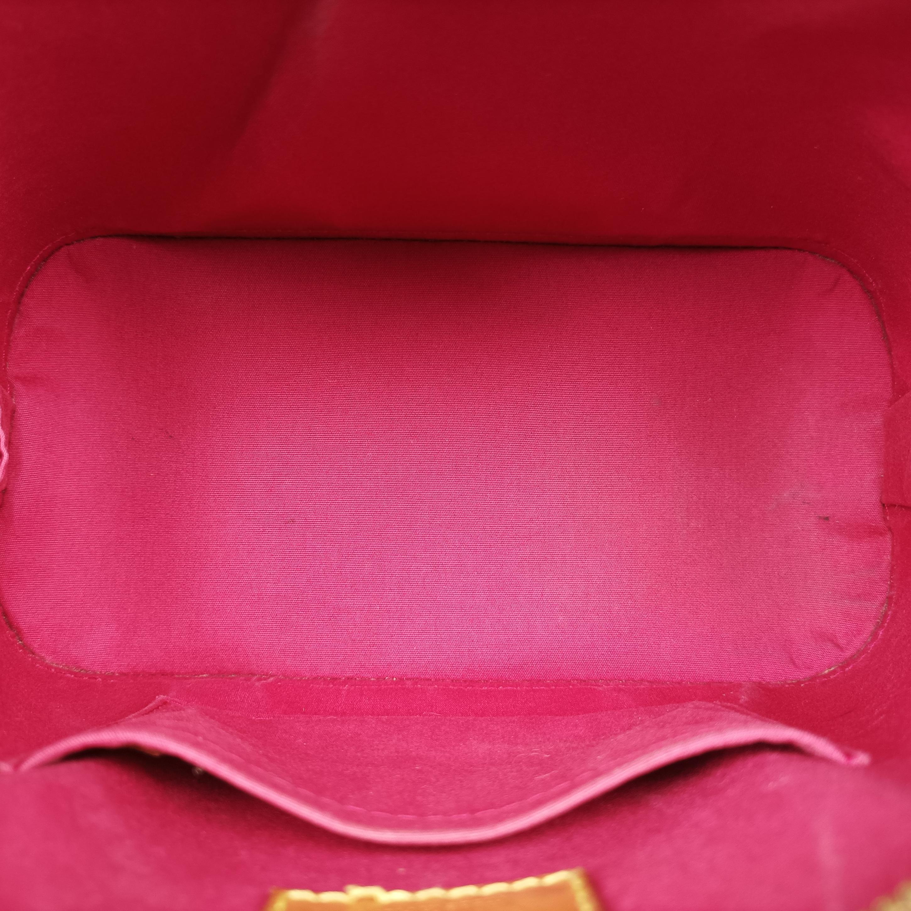 Pre-owned Louis Vuitton Alma BB pomme d'amour Vernis M91606 shoulderbag | stylenewstar