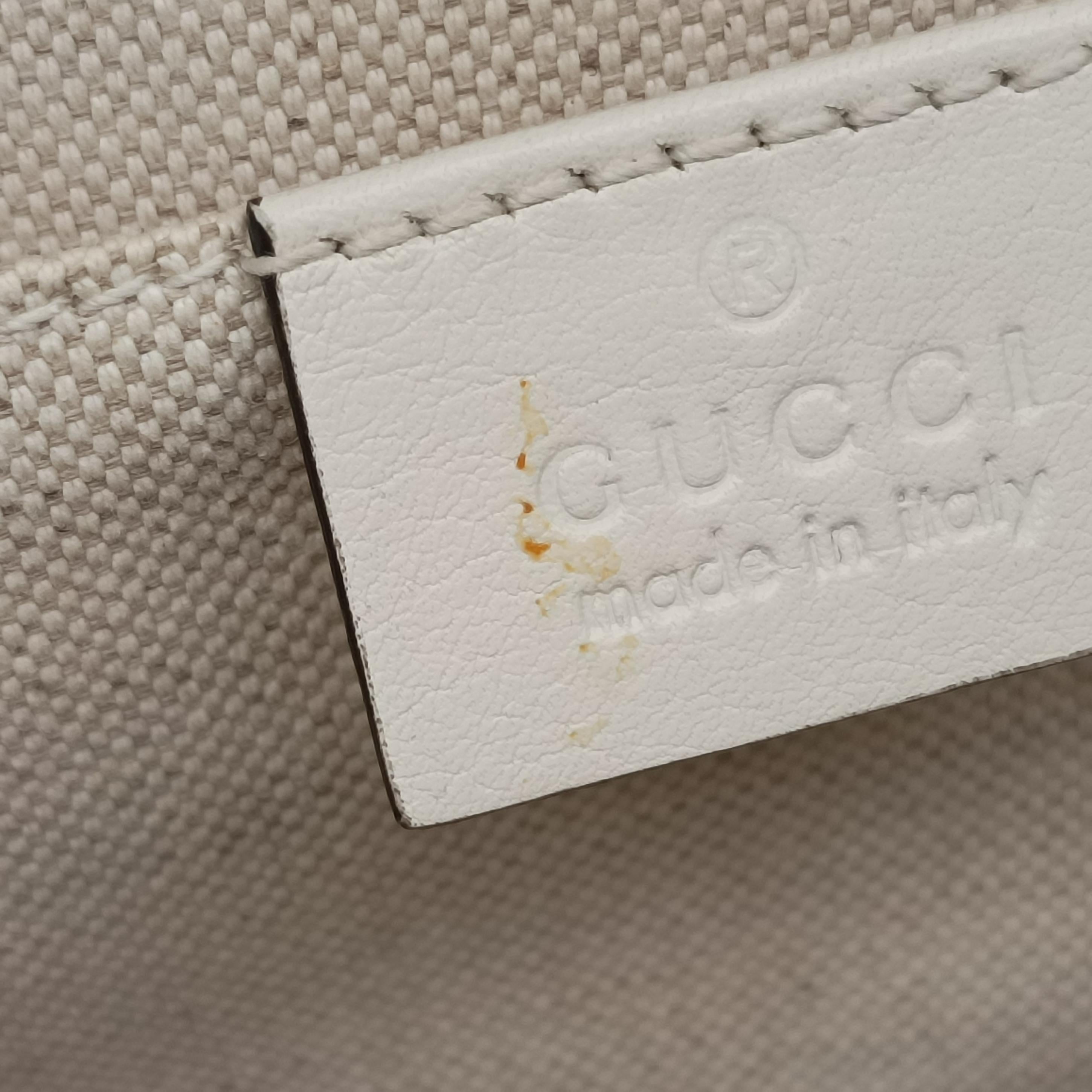 Pre-owned Gucci Dionysus White x navy x red Leather 448075 shoulderbag | stylenewstar