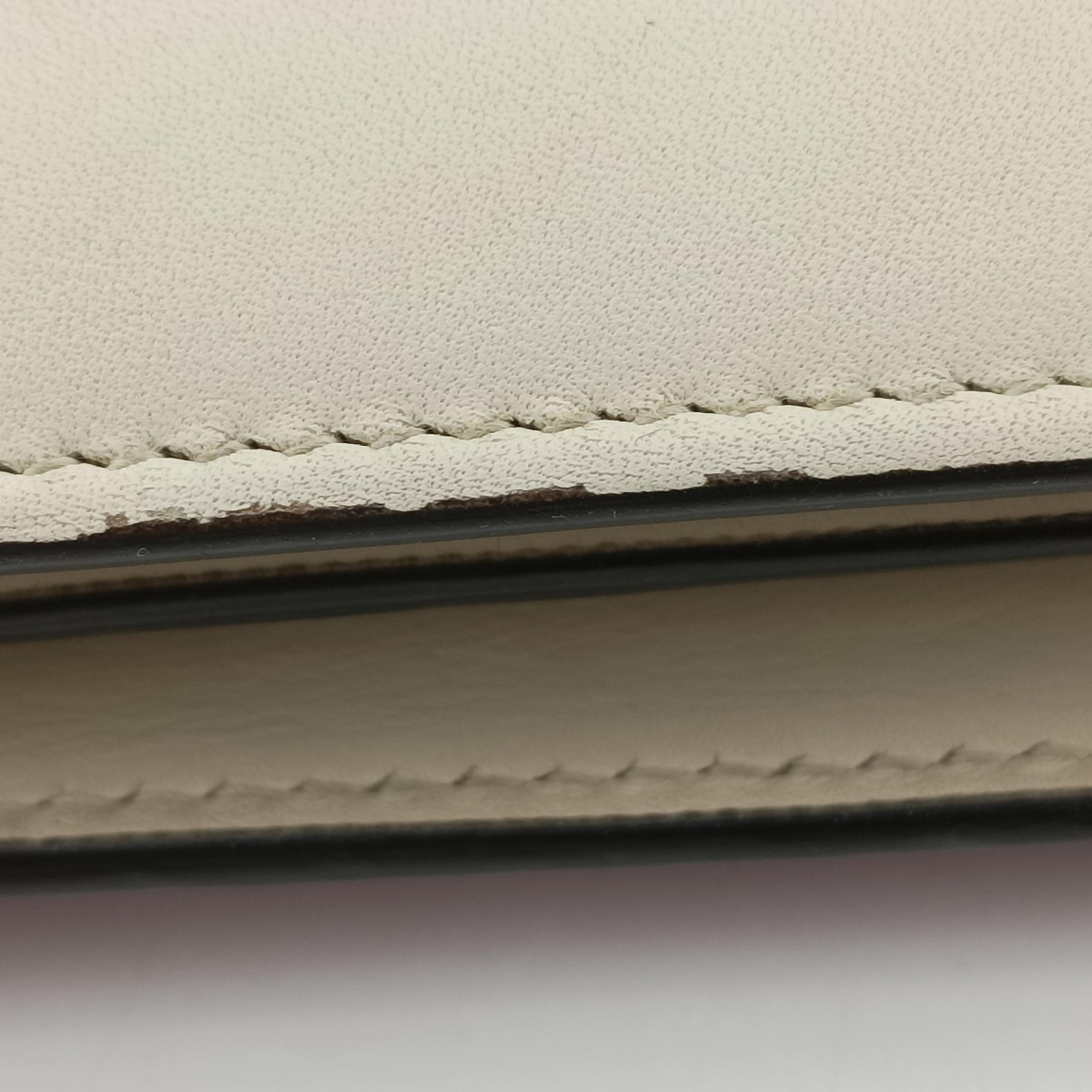 Pre-owned Gucci Dionysus White x navy x red Leather 448075 shoulderbag | stylenewstar