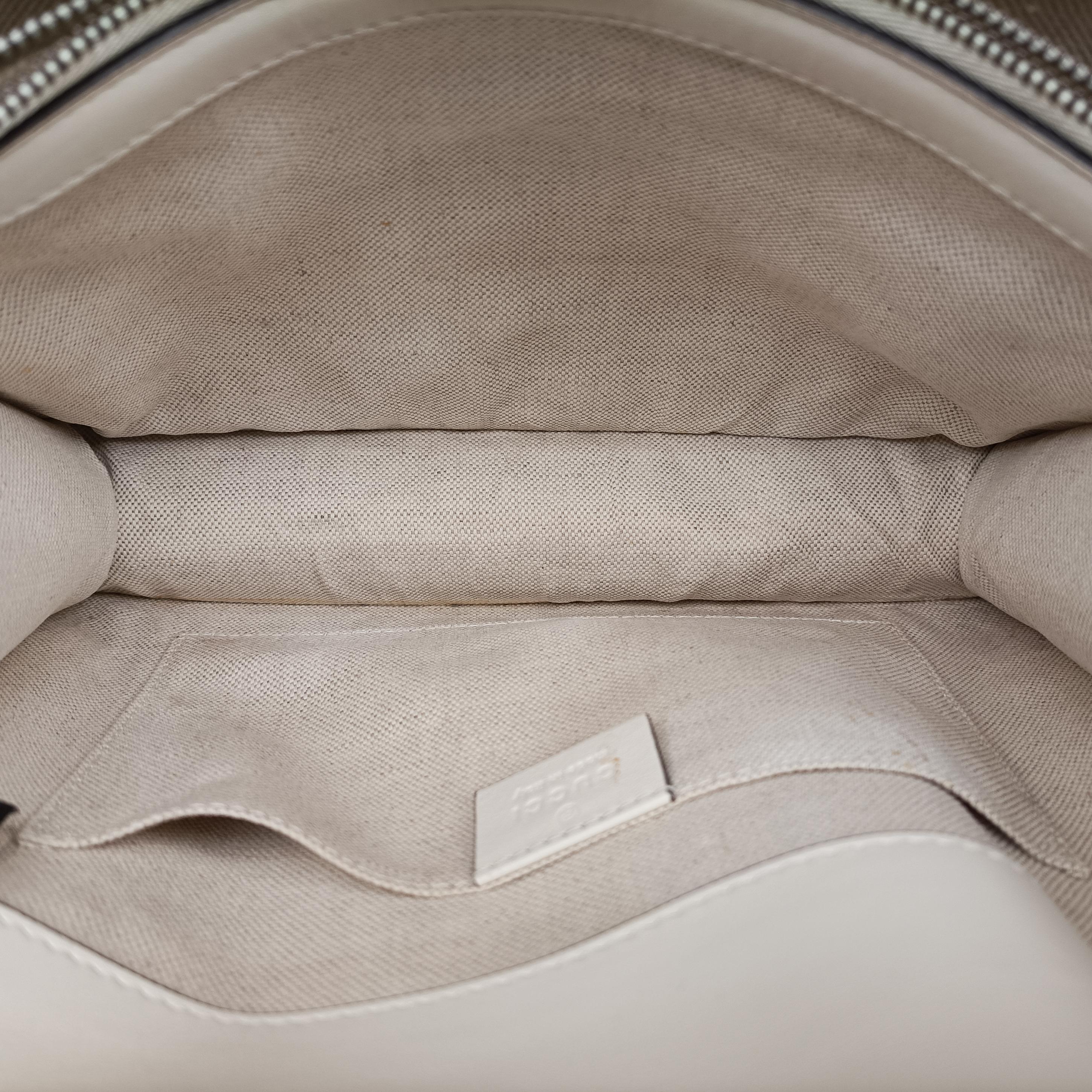 Pre-owned Gucci Dionysus White x navy x red Leather 448075 shoulderbag | stylenewstar