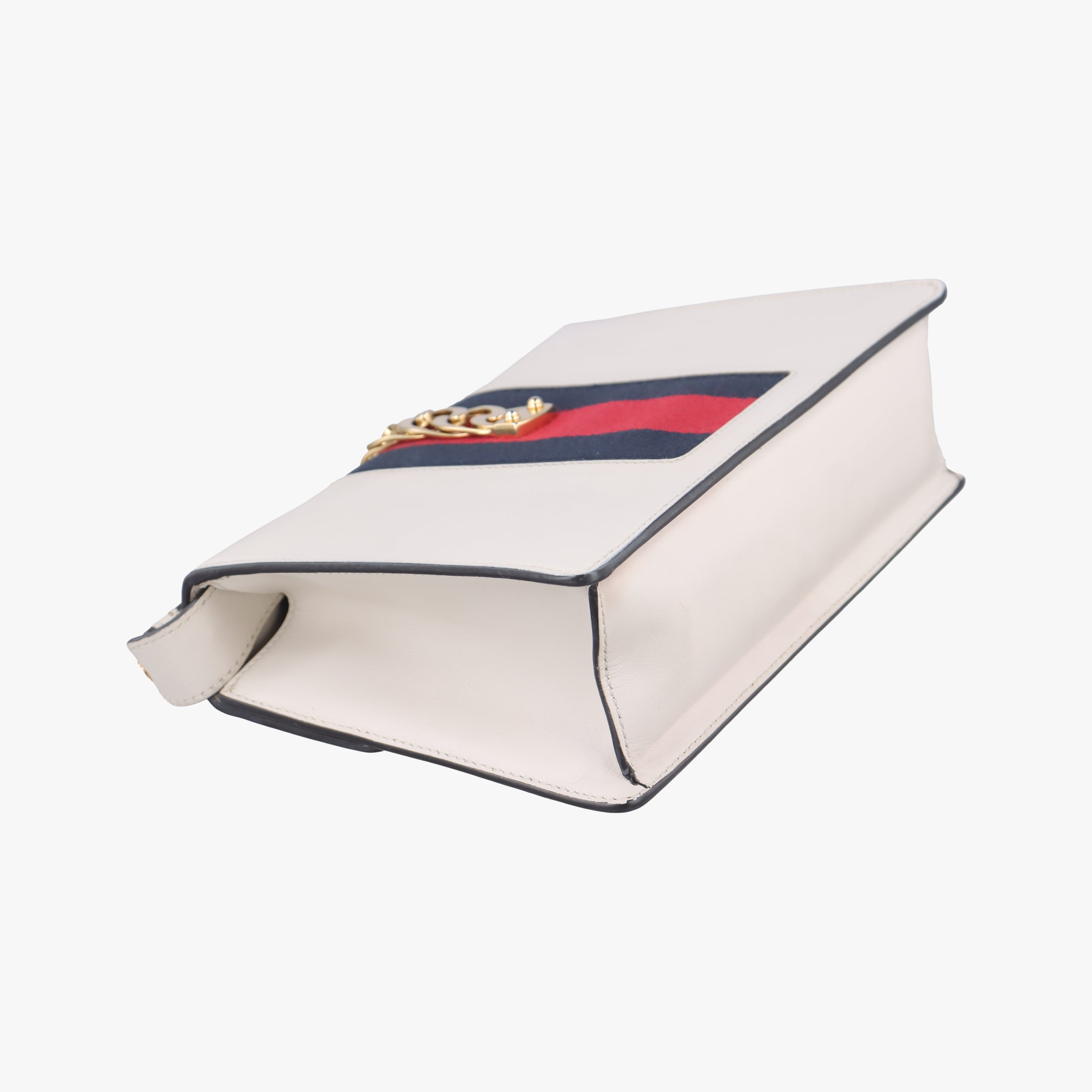 Pre-owned Gucci Sylvie White Leather 421882 shoulderbag | stylenewstar