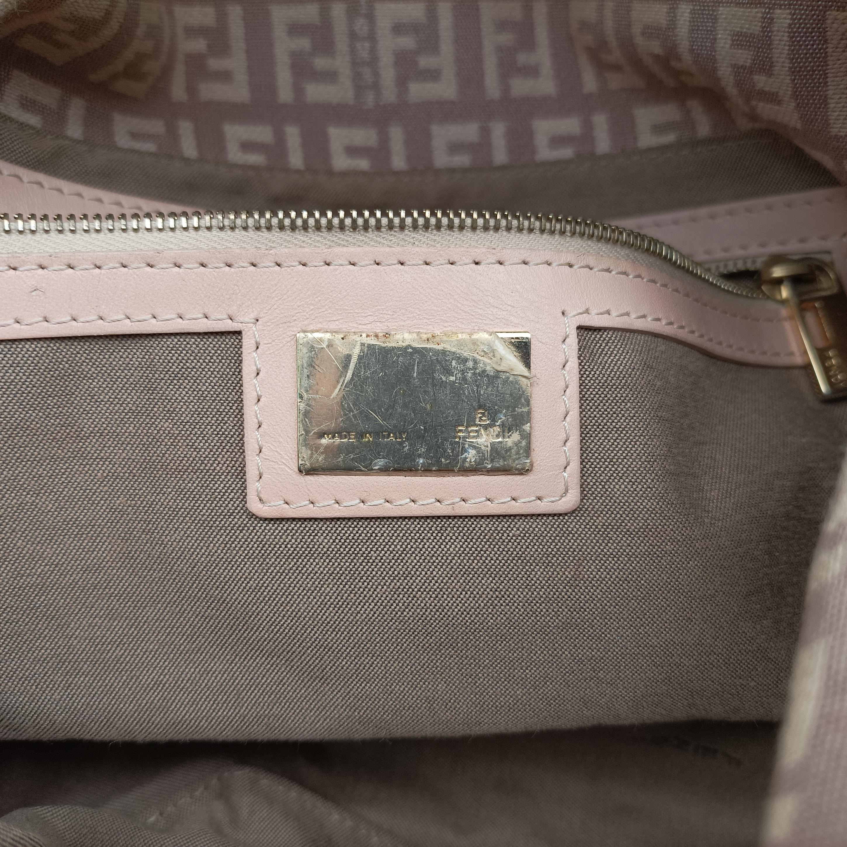 Pre-owned Fendi Zucchino Baguette Multicolour canvas 22418B shoulderbag | stylenewstar