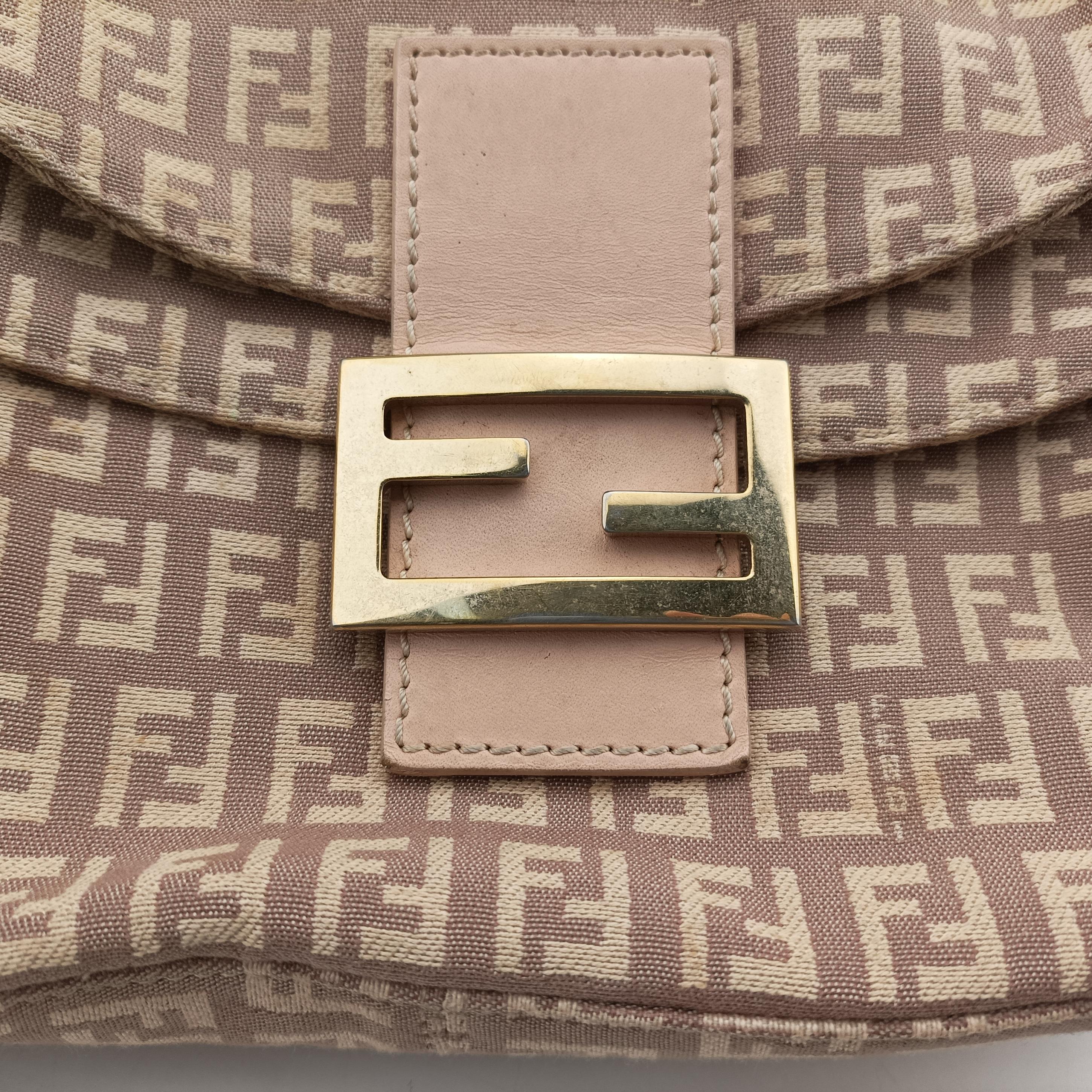 Pre-owned Fendi Zucchino Baguette Multicolour canvas 22418B shoulderbag | stylenewstar