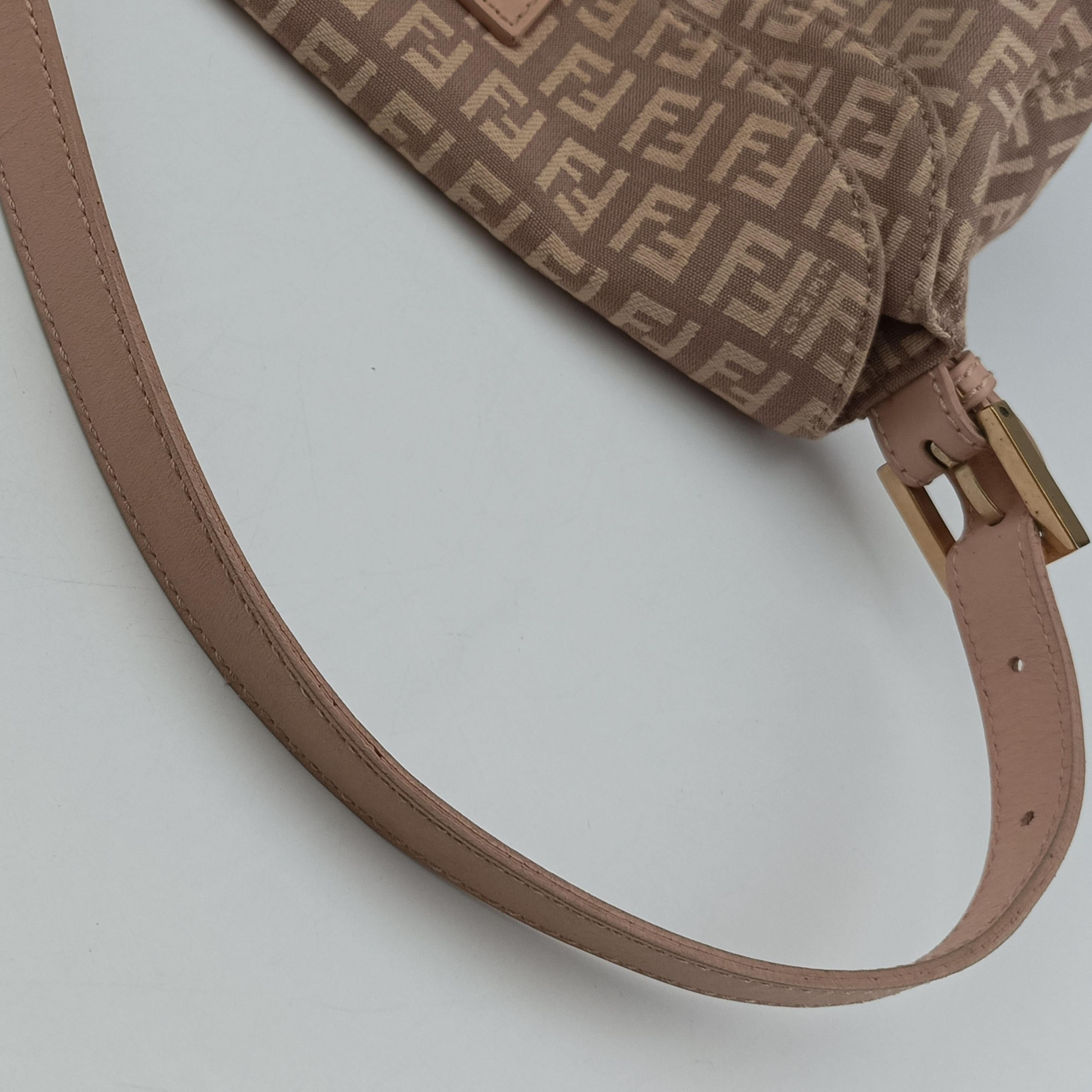 Pre-owned Fendi Zucchino Baguette Multicolour canvas 22418B shoulderbag | stylenewstar