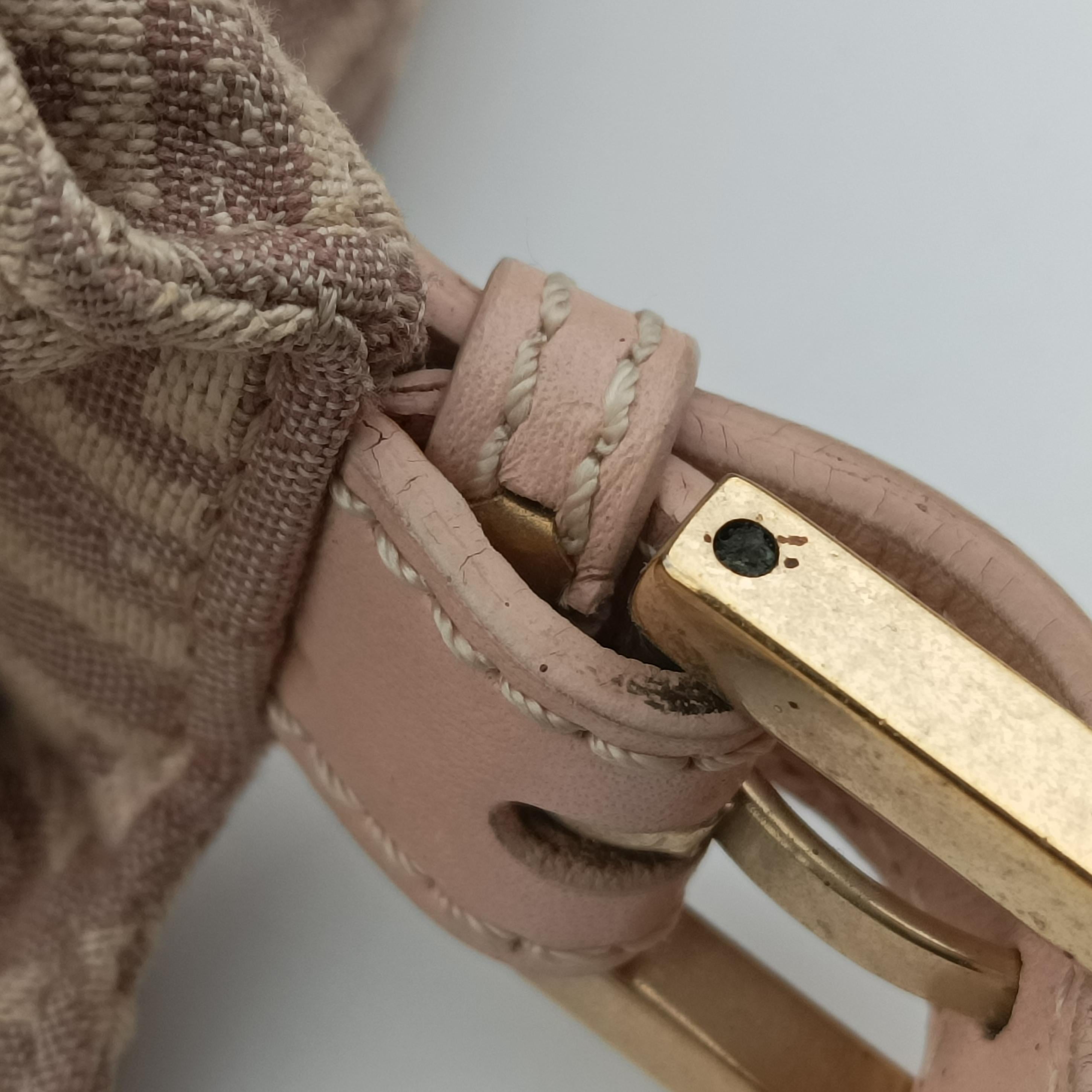 Pre-owned Fendi Zucchino Baguette Multicolour canvas 22418B shoulderbag | stylenewstar