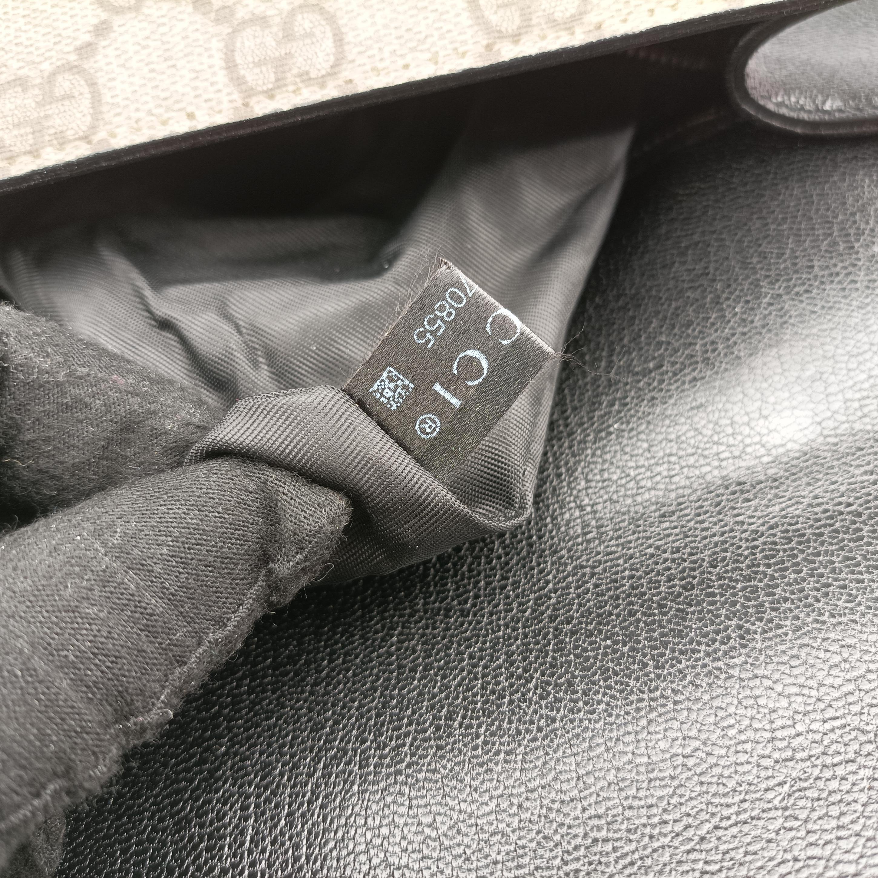 Pre-owned Gucci GG Supreme  Fox Beige×Multicolour PVC coated canvas x leather 466432 shoulderbag | stylenewstar