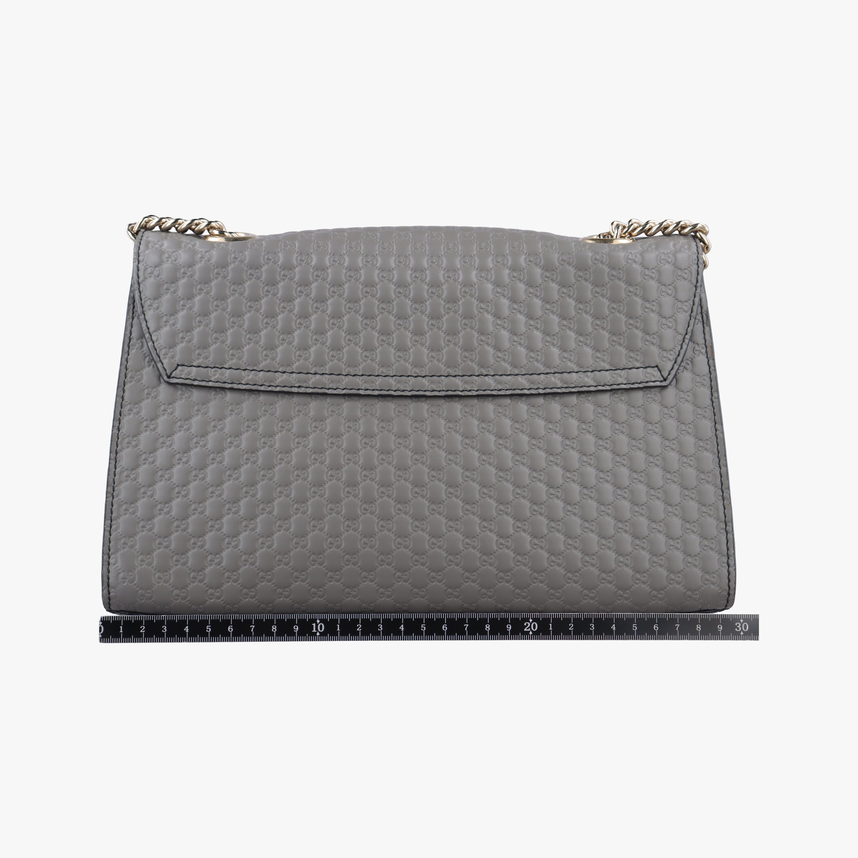 Pre-owned Gucci Emily Grey Leather 449635 shoulderbag | stylenewstar