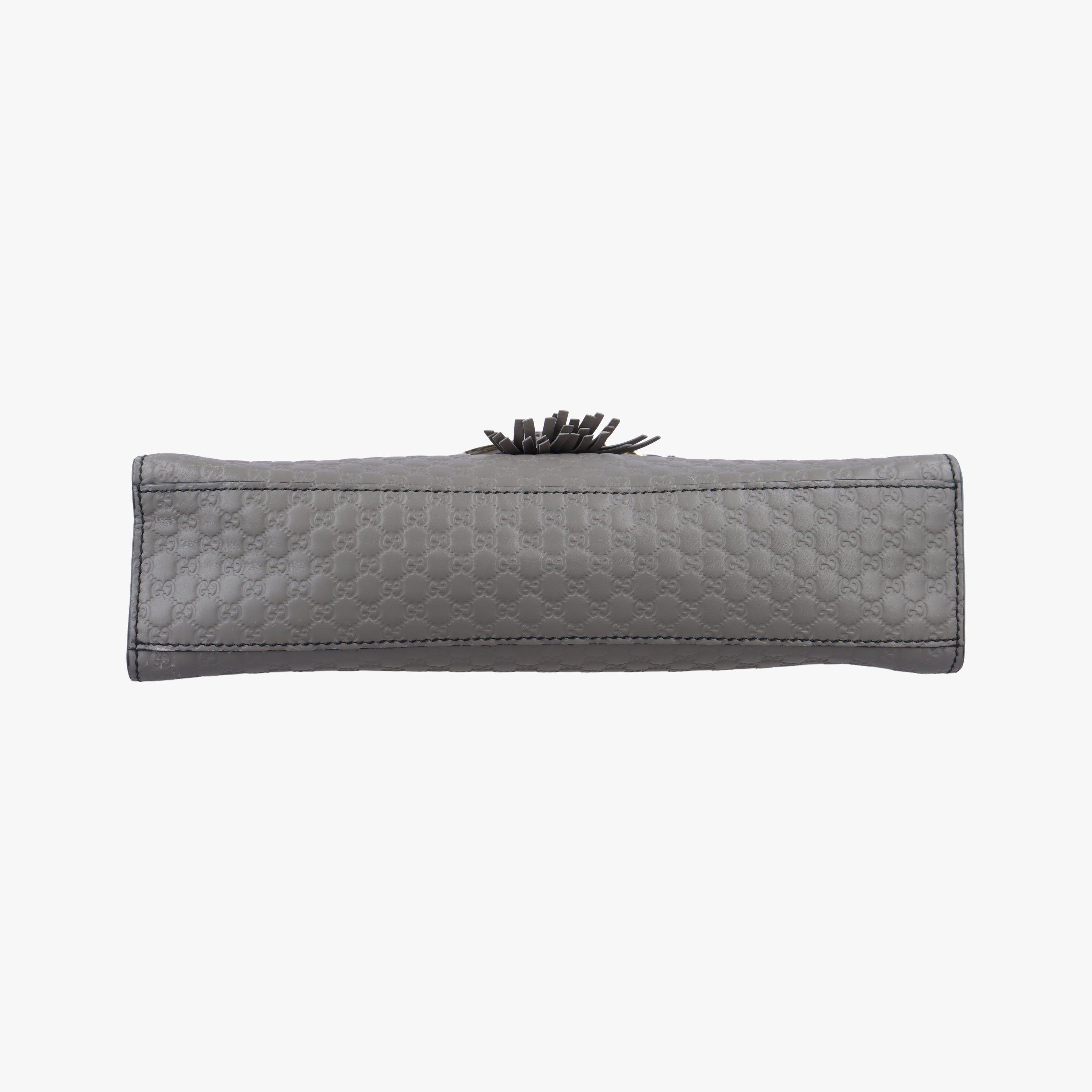 Pre-owned Gucci Emily Grey Leather 449635 shoulderbag | stylenewstar