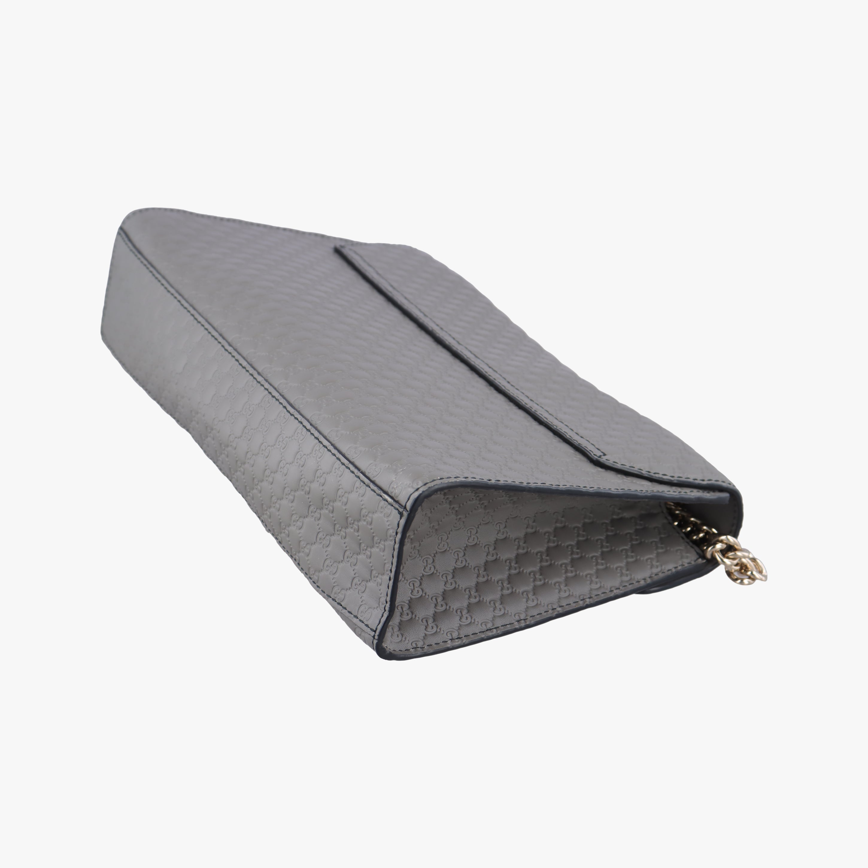 Pre-owned Gucci Emily Grey Leather 449635 shoulderbag | stylenewstar