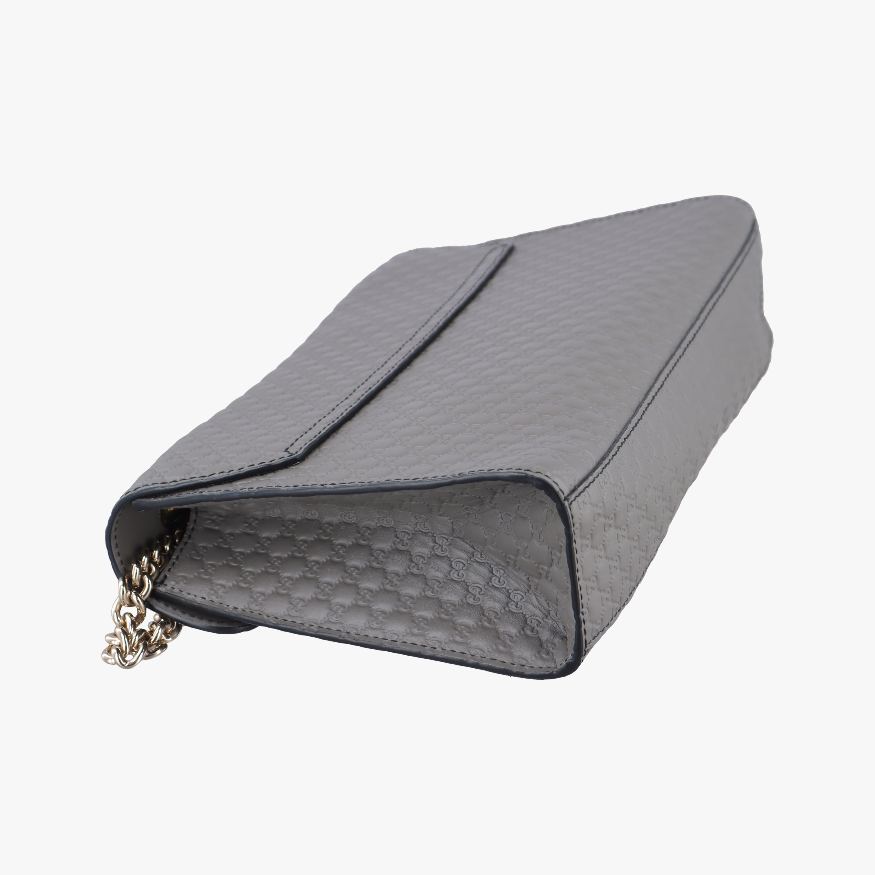 Pre-owned Gucci Emily Grey Leather 449635 shoulderbag | stylenewstar