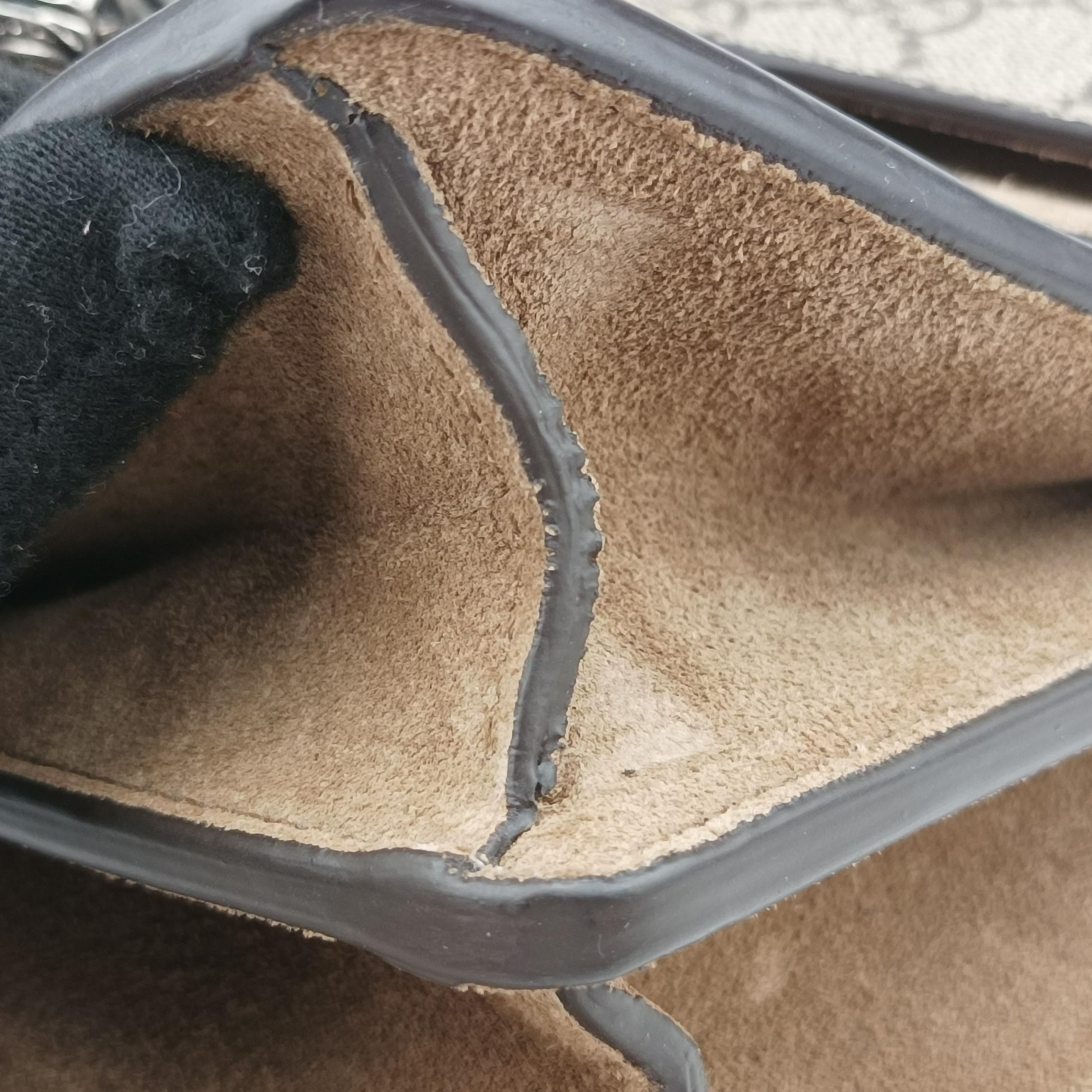 Pre-owned Gucci Dionysus Brown PVC coated canvas 400249 shoulderbag | stylenewstar