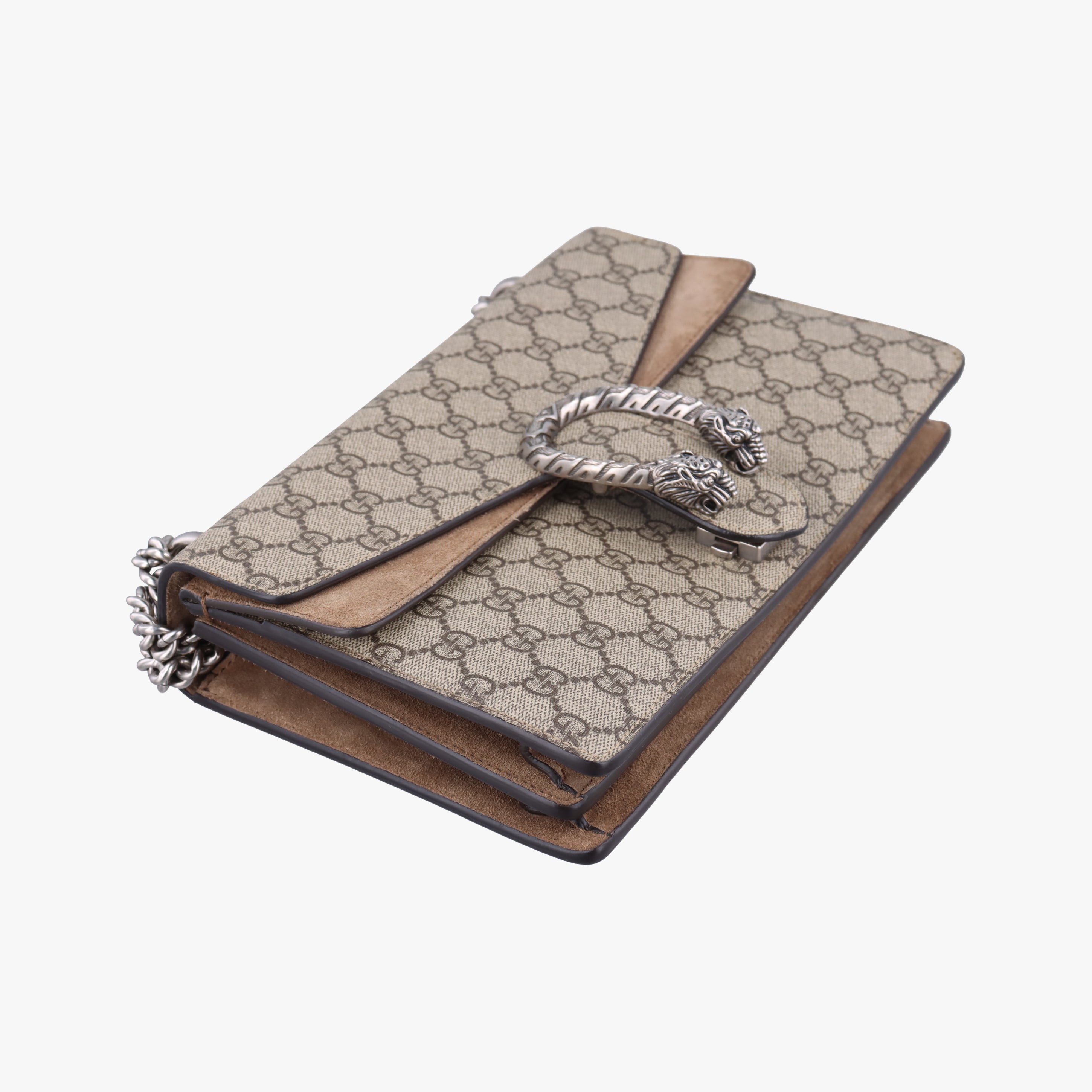 Pre-owned Gucci Dionysus Brown PVC coated canvas 400249 shoulderbag | stylenewstar