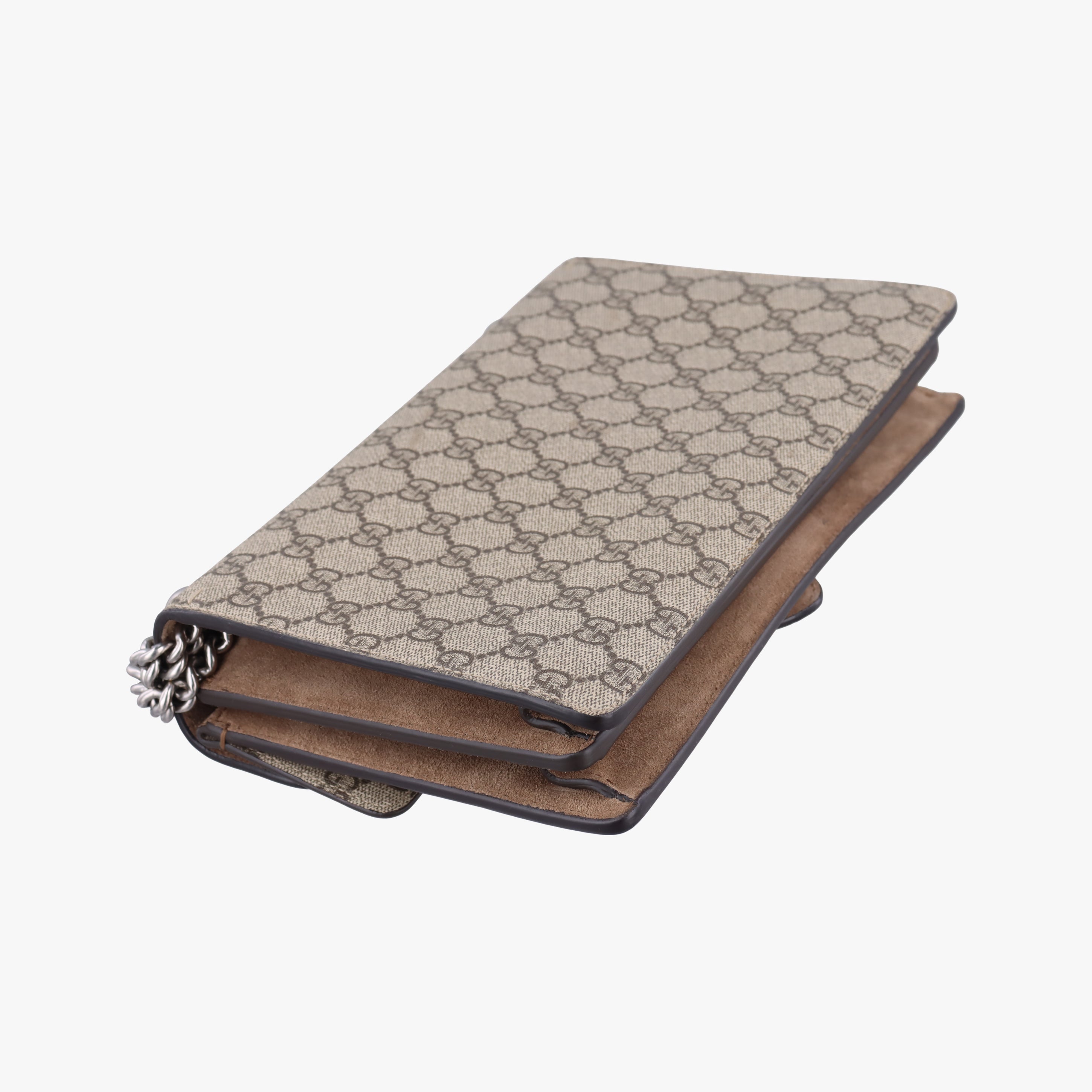 Pre-owned Gucci Dionysus Brown PVC coated canvas 400249 shoulderbag | stylenewstar