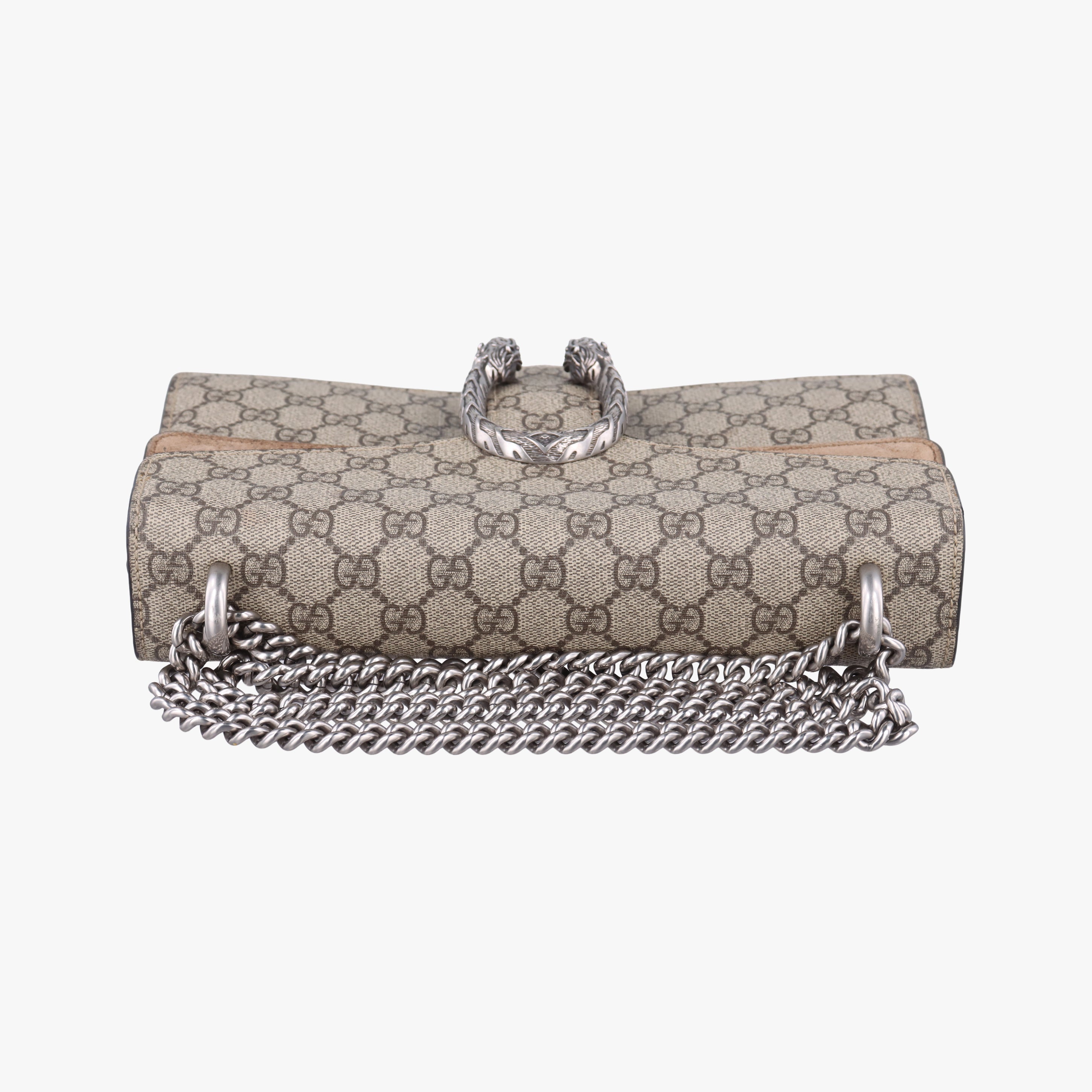 Pre-owned Gucci Dionysus Brown PVC coated canvas 400249 shoulderbag | stylenewstar