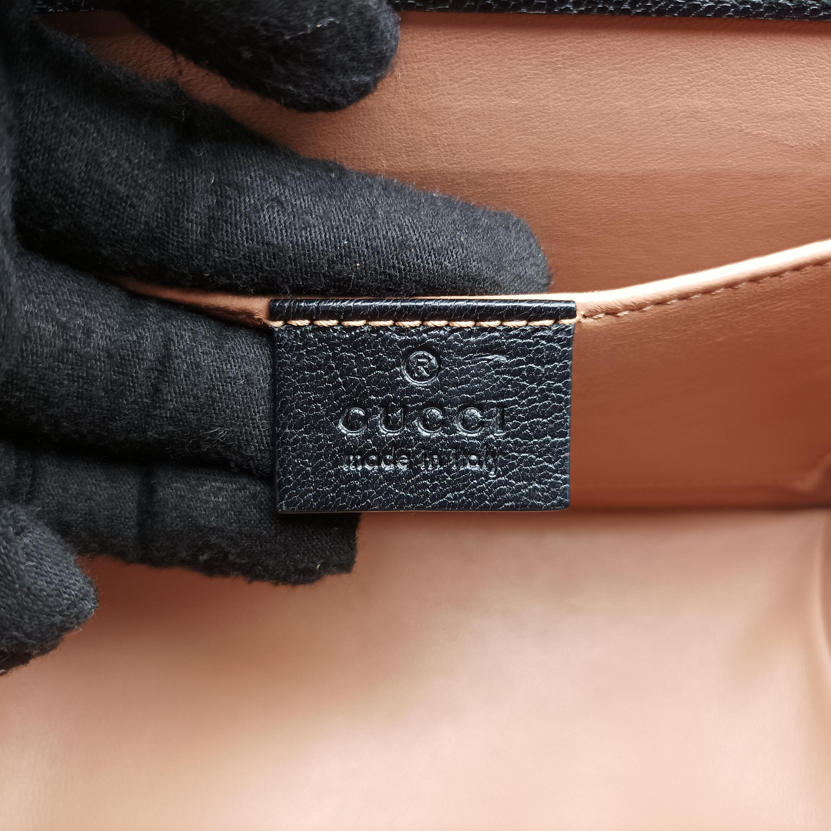 Vintage Gucci Mini Fox Brooch Bamboo Beige×Multicolour PVC coated canvas×Leather 466428 shoulderbag | stylenewstar