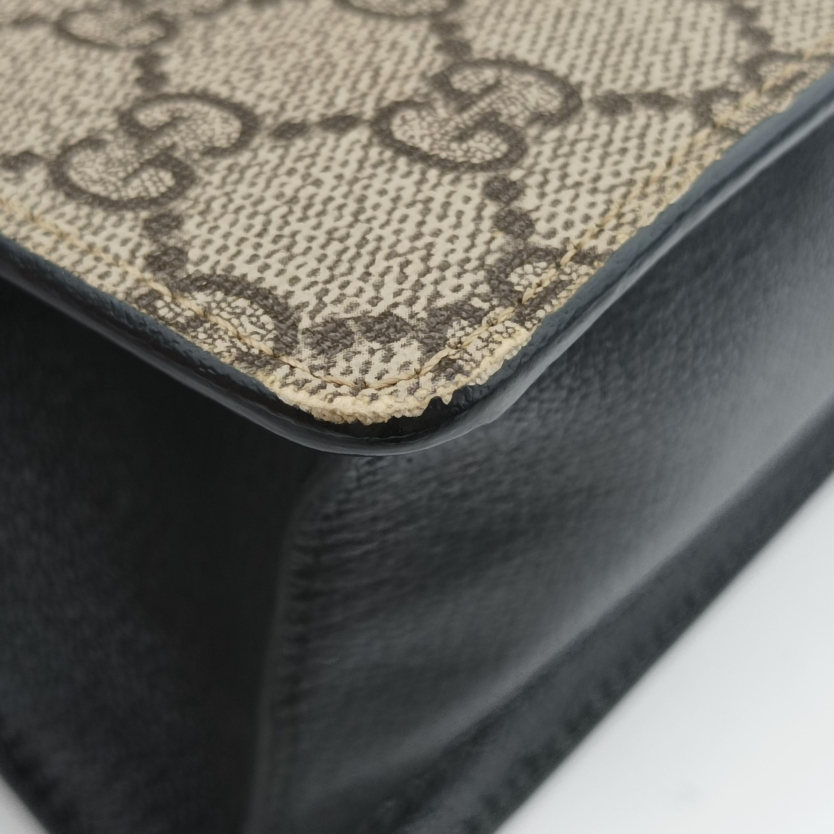 Vintage Gucci Mini Fox Brooch Bamboo Beige×Multicolour PVC coated canvas×Leather 466428 shoulderbag | stylenewstar