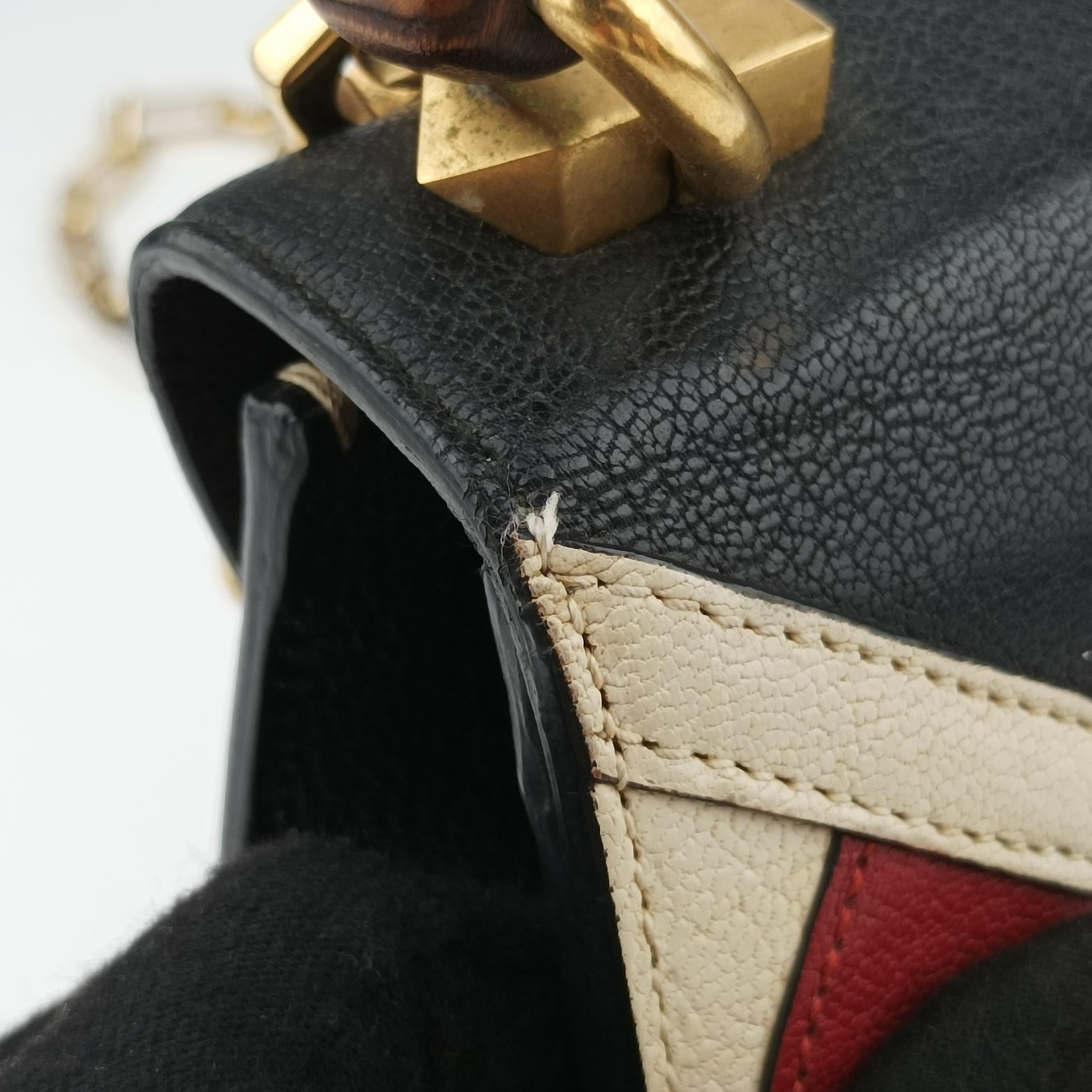 Vintage Gucci Mini Fox Brooch Bamboo Beige×Multicolour PVC coated canvas×Leather 466428 shoulderbag | stylenewstar