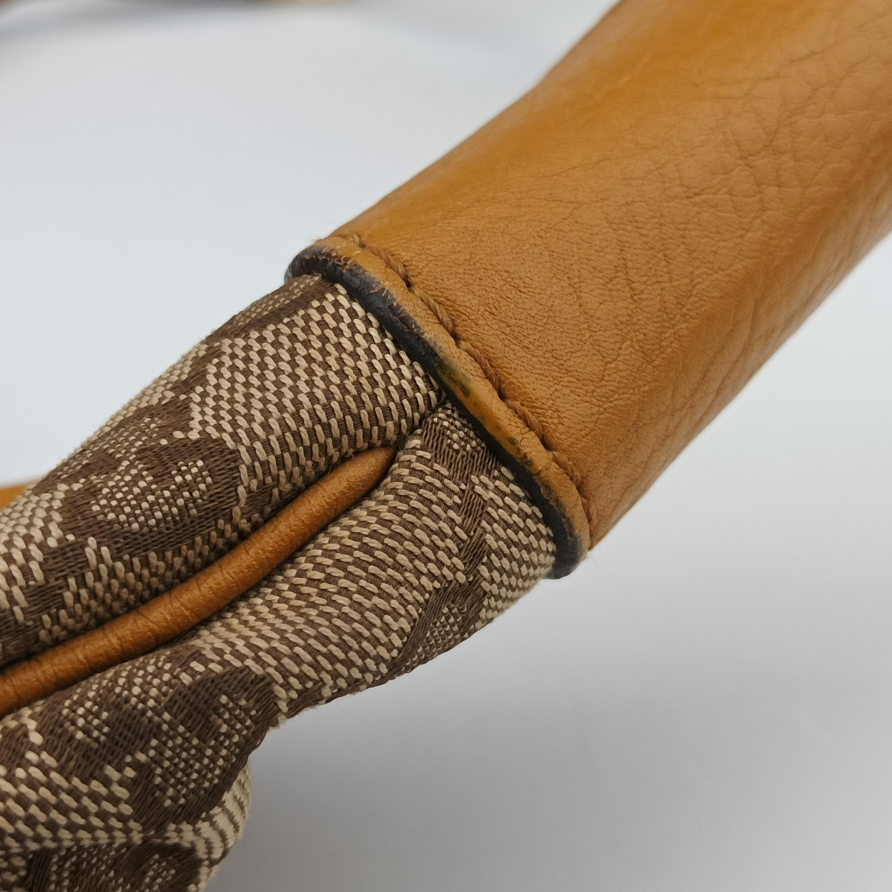 Pre-owned Gucci Jackie Flora Hobo beige×orange fabric×Leather 277520 shoulderbag | stylenewstar