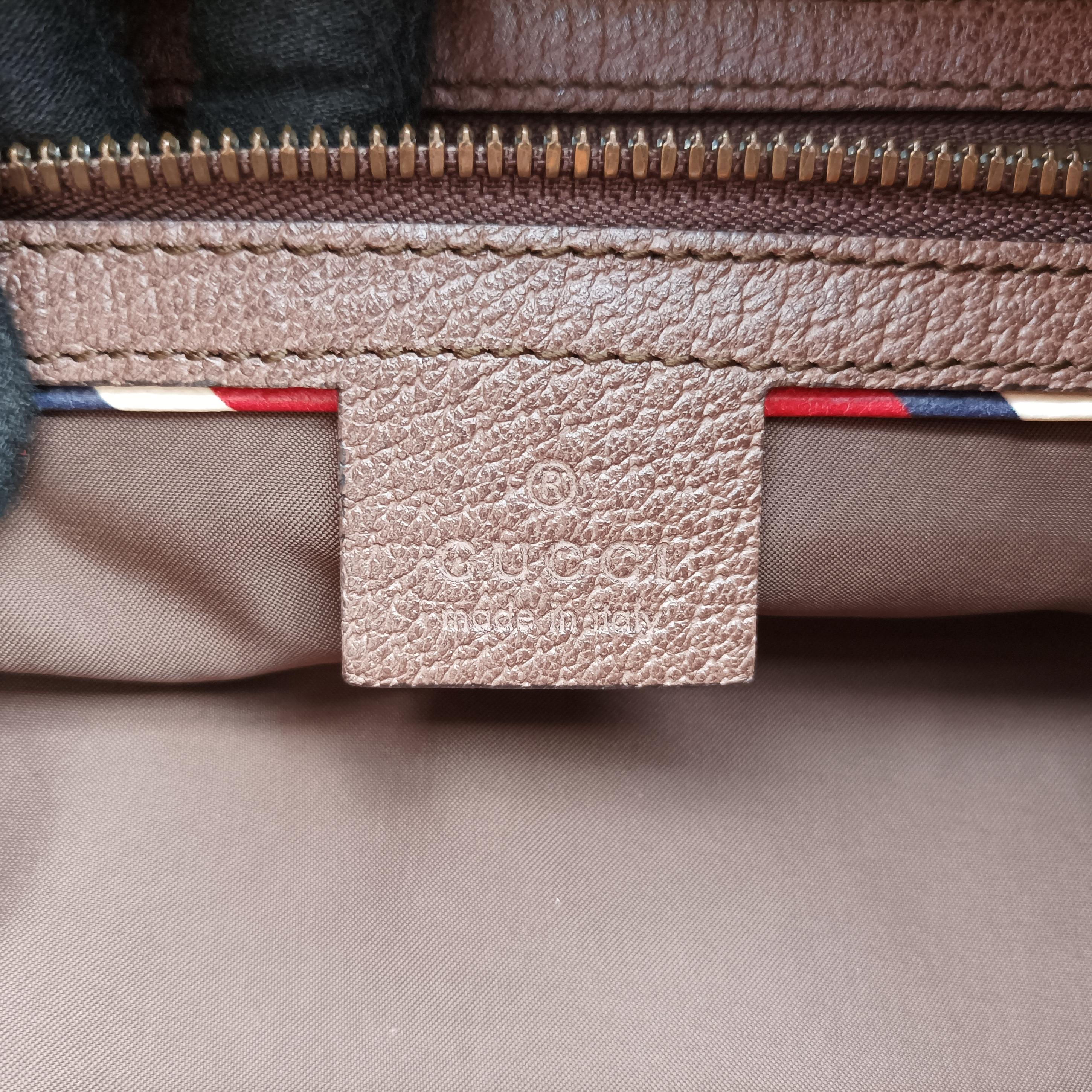 Secondhand Gucci GG Supreme drawstring beige×Multicolour PVC coated canvas 473872 backpack/rucksack | stylenewstar