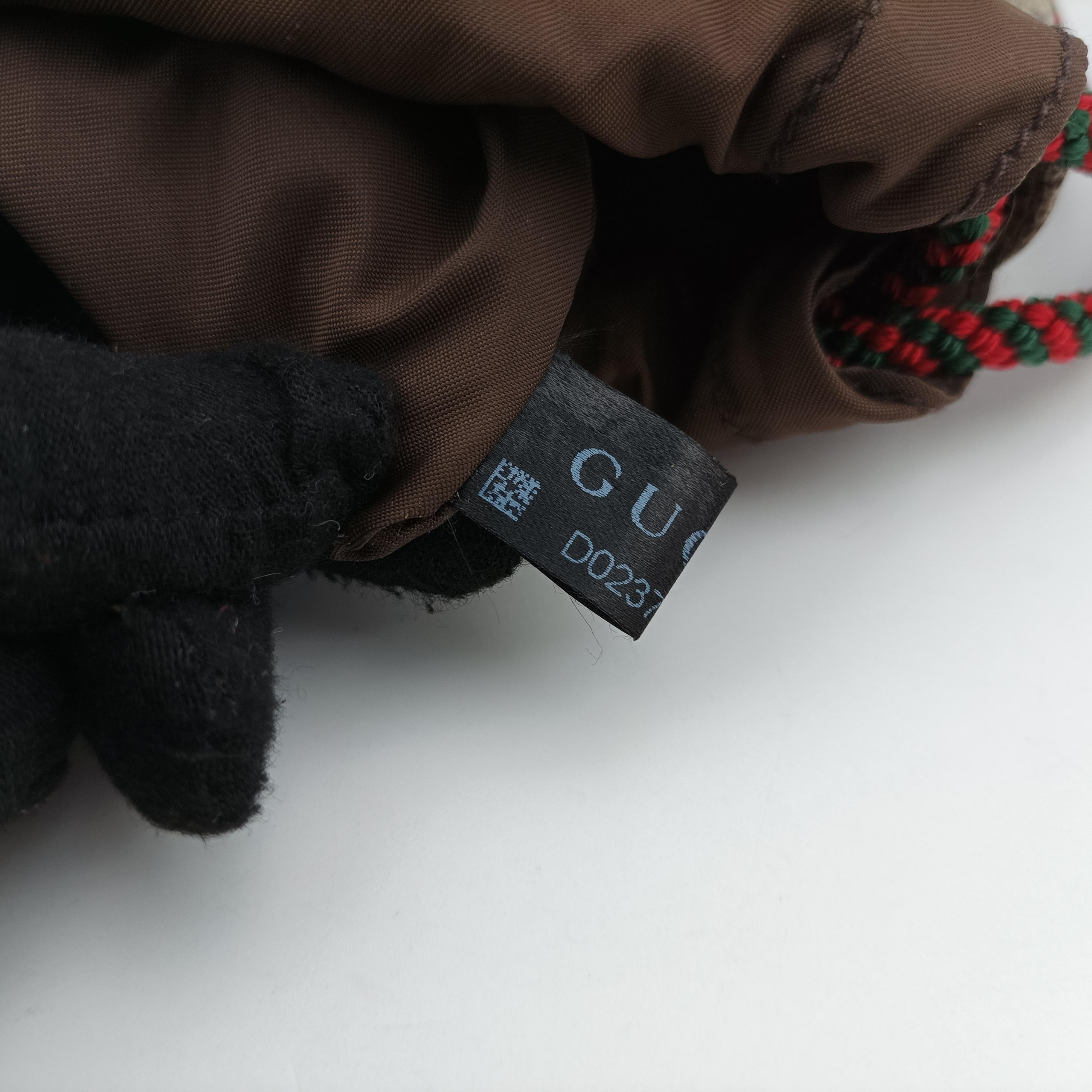 Secondhand Gucci GG Supreme drawstring beige×Multicolour PVC coated canvas 473872 backpack/rucksack | stylenewstar