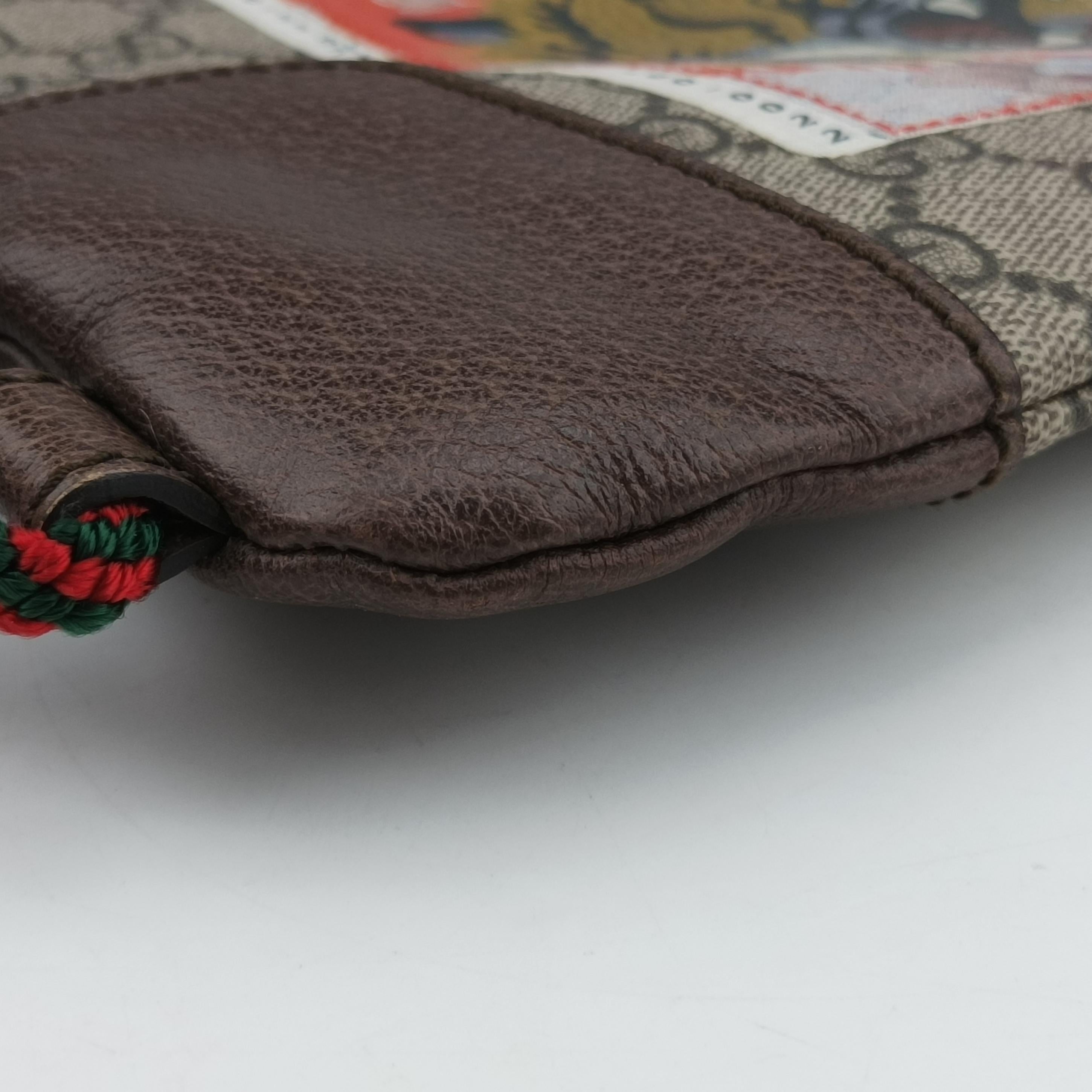 Secondhand Gucci GG Supreme drawstring beige×Multicolour PVC coated canvas 473872 backpack/rucksack | stylenewstar