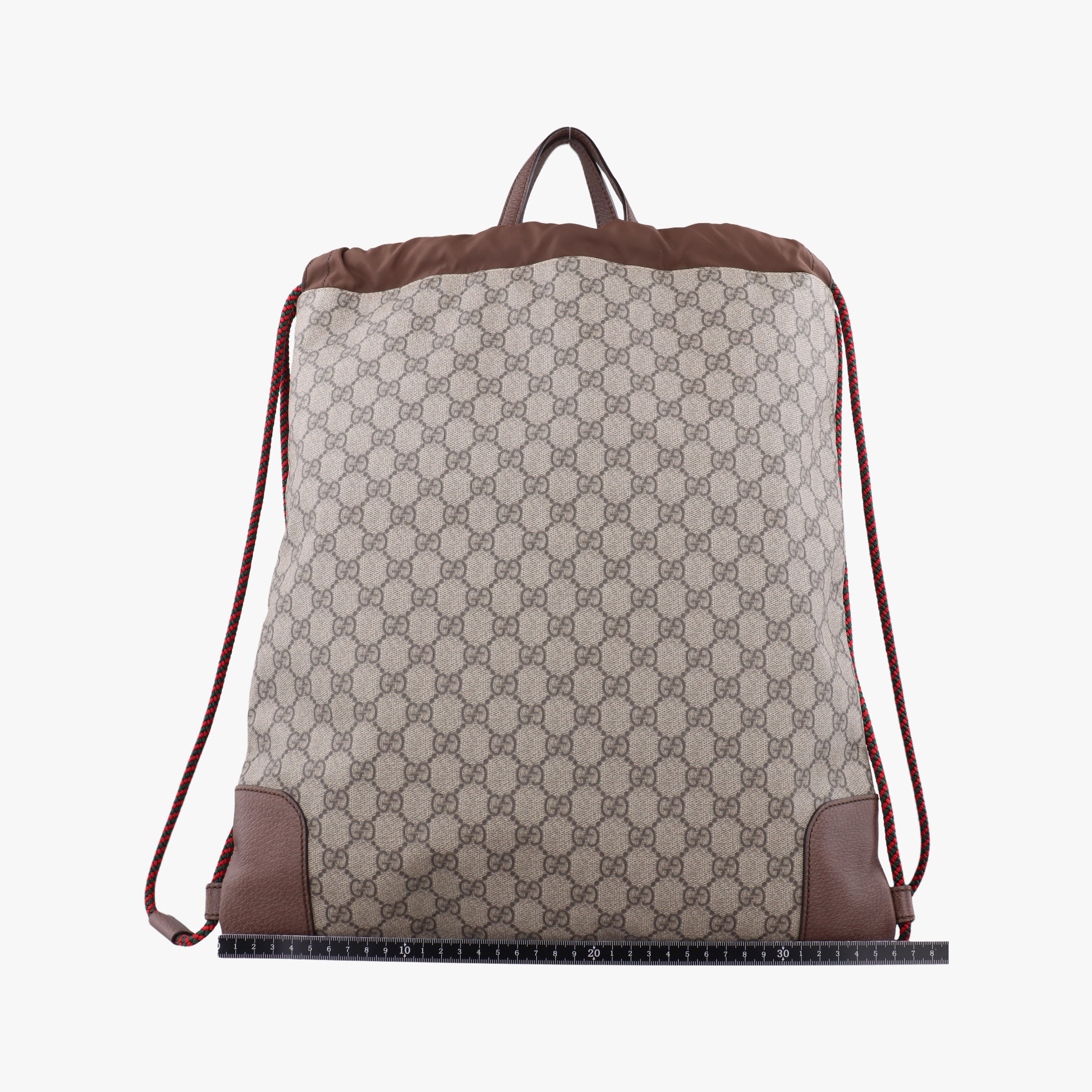 Secondhand Gucci GG Supreme drawstring beige×Multicolour PVC coated canvas 473872 backpack/rucksack | stylenewstar