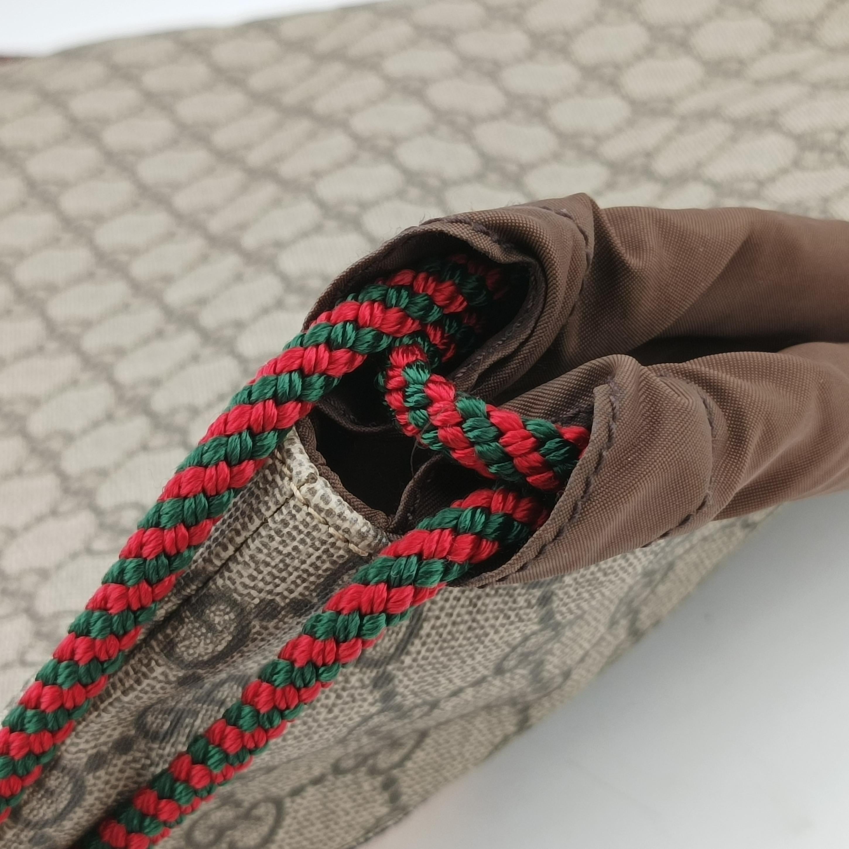 Secondhand Gucci GG Supreme drawstring beige×Multicolour PVC coated canvas 473872 backpack/rucksack | stylenewstar