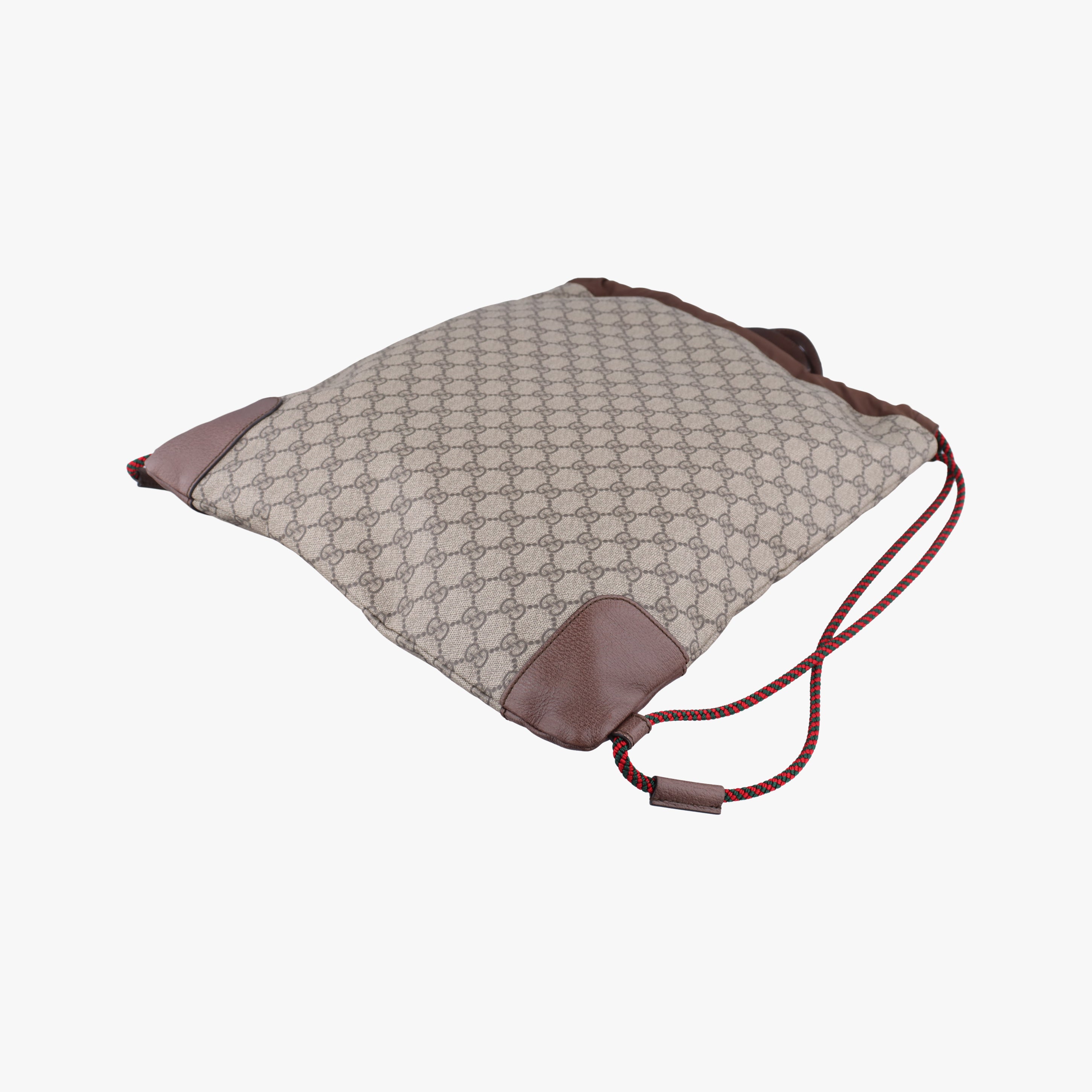 Secondhand Gucci GG Supreme drawstring beige×Multicolour PVC coated canvas 473872 backpack/rucksack | stylenewstar