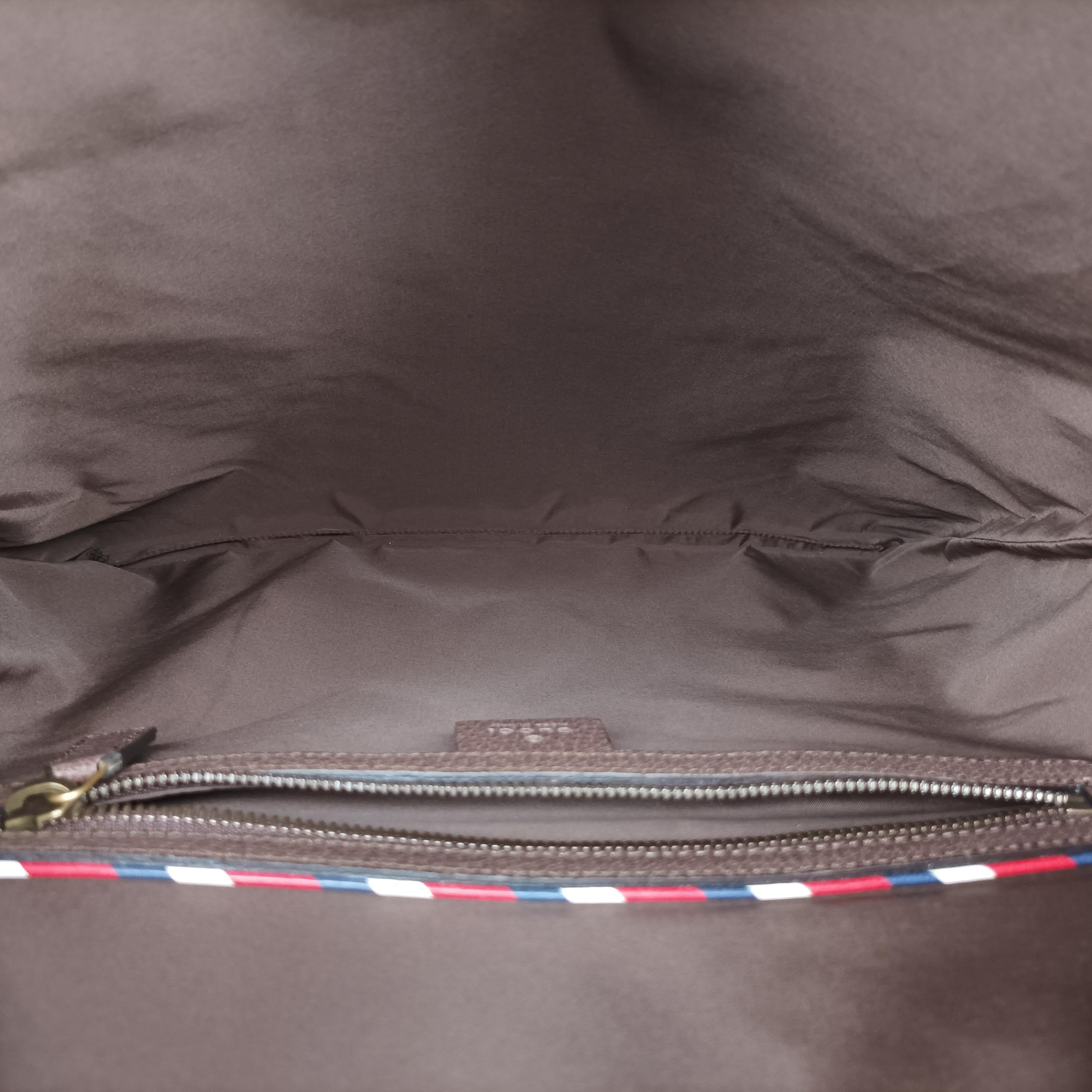 Secondhand Gucci GG Supreme drawstring beige×Multicolour PVC coated canvas 473872 backpack/rucksack | stylenewstar