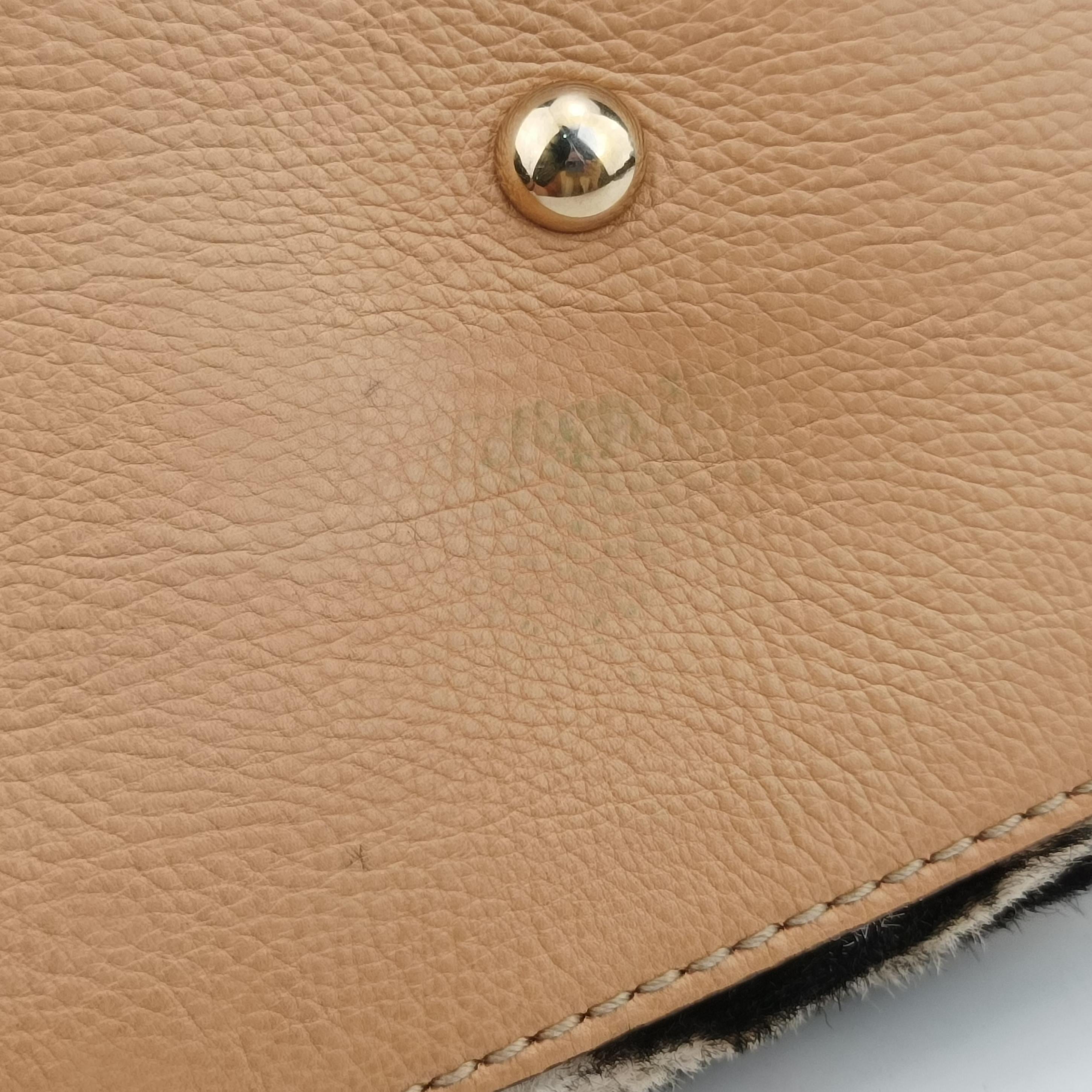 Secondhand Gucci Zebra Printed Marrakech Black×White×Beige ponyhair 257023 handbag | stylenewstar