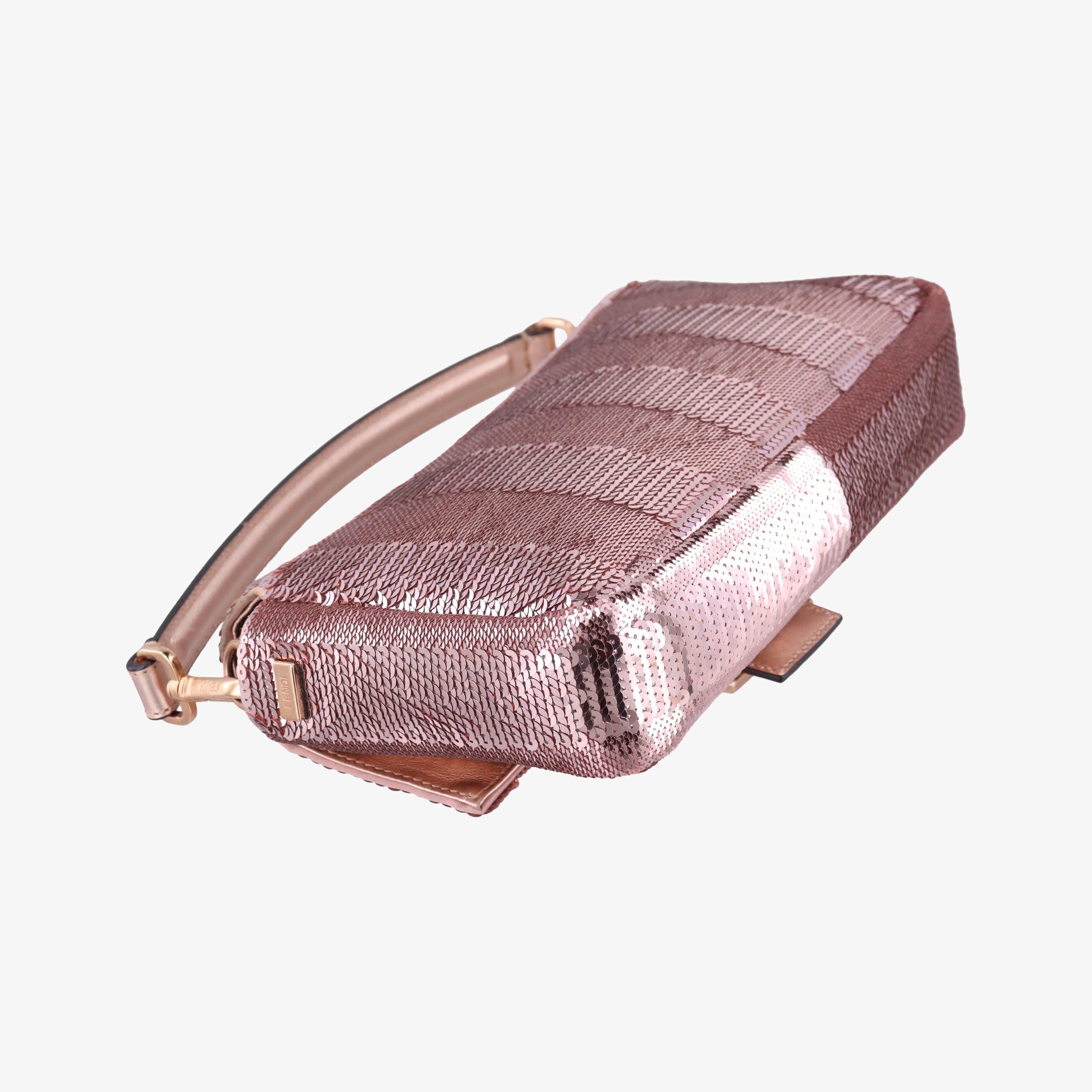 Pre-owned Fendi BAGUETTE Pink sequins 8BR600 shoulderbag | stylenewstar
