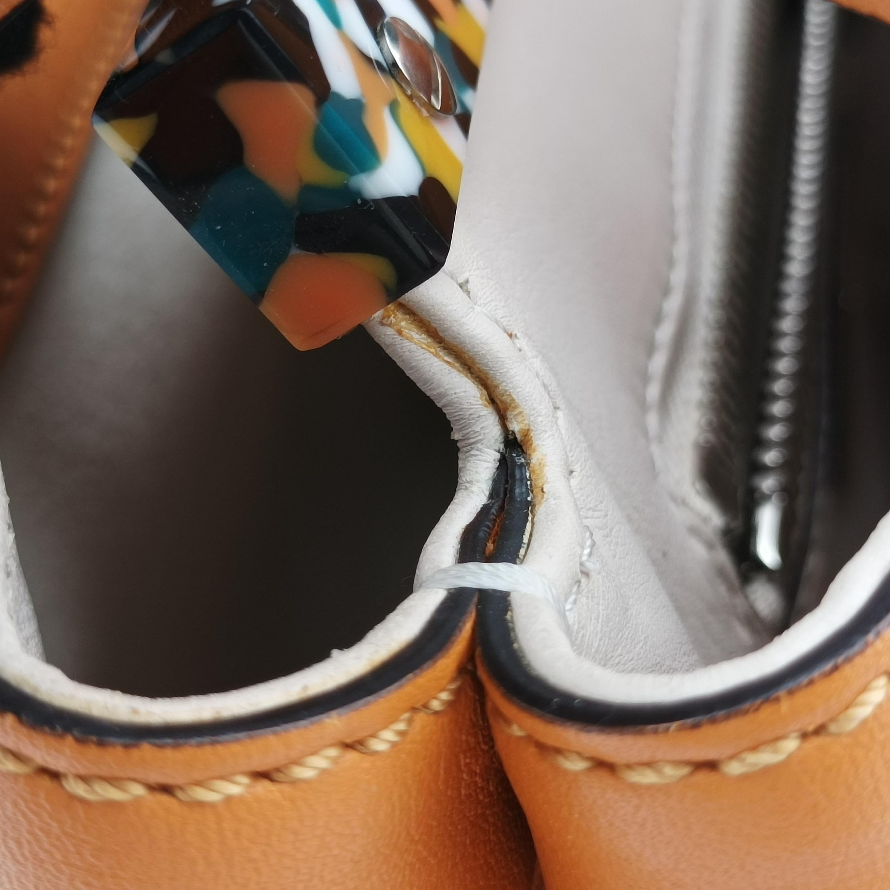 Pre-owned Fendi PEEKABOO Orange Leather 8BN290 shoulderbag | stylenewstar