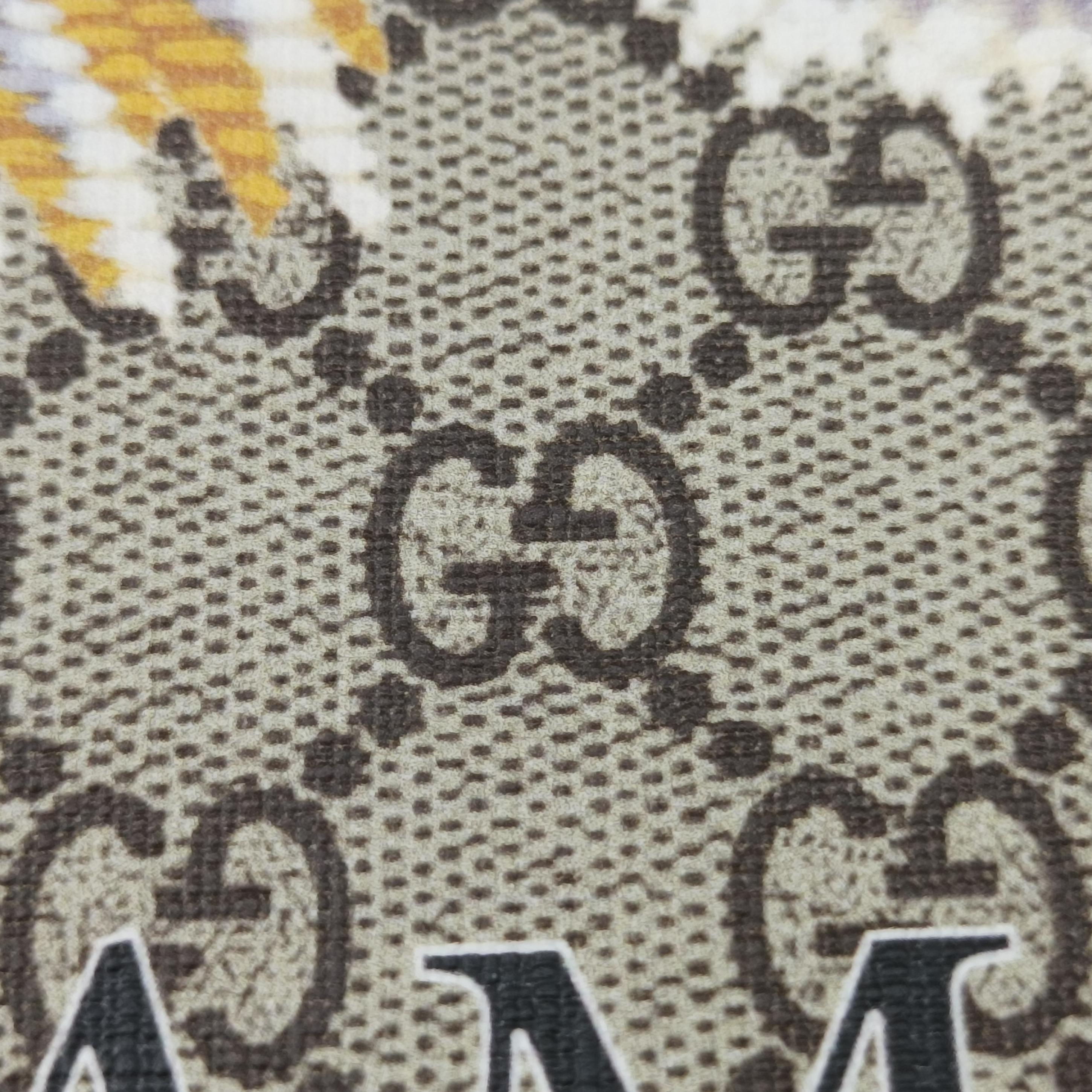 Vintage Gucci GG Supreme Taiga beige×Multicolour PVC coated canvas 450950 shoulderbag | stylenewstar