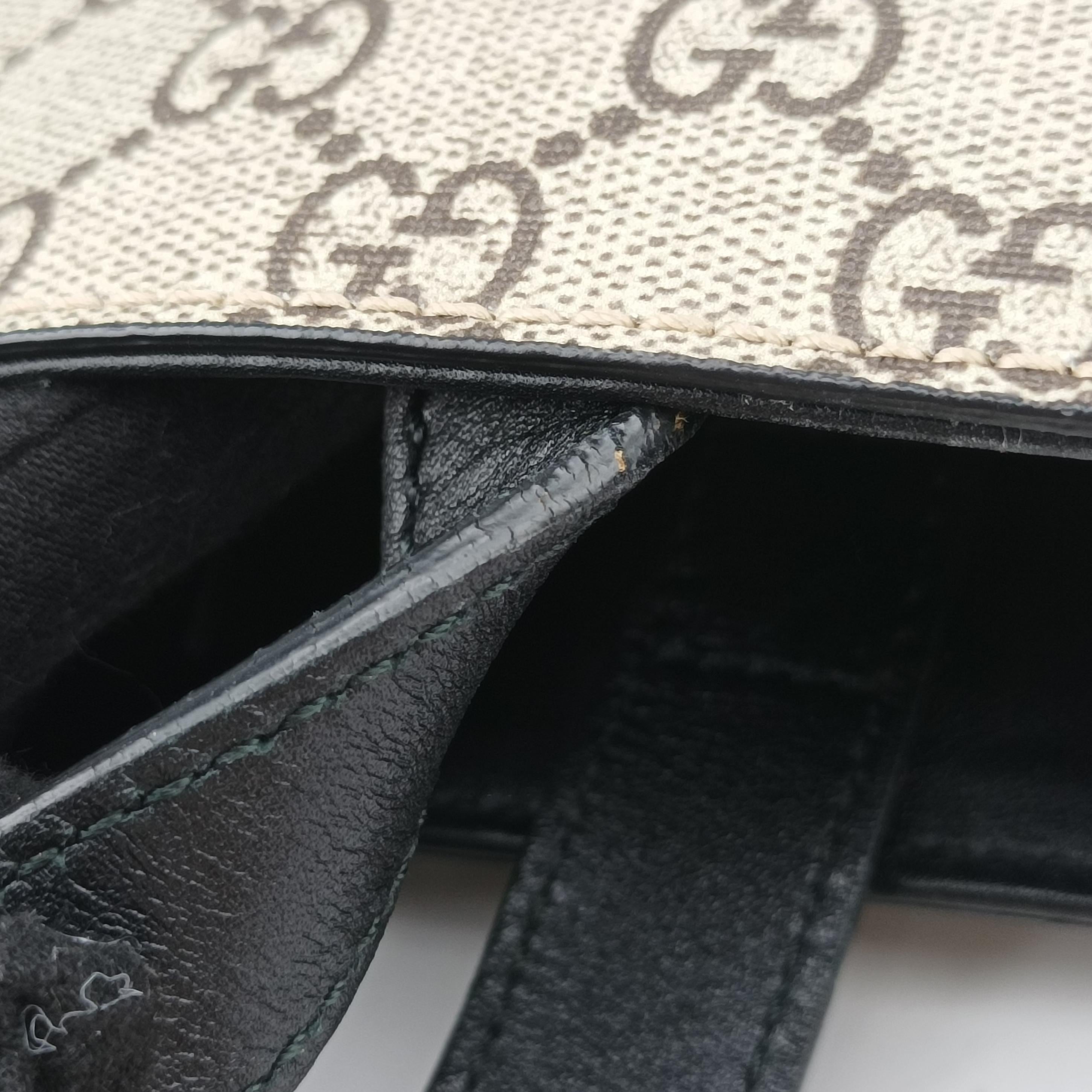 Vintage Gucci GG Supreme Taiga beige×Multicolour PVC coated canvas 450950 shoulderbag | stylenewstar