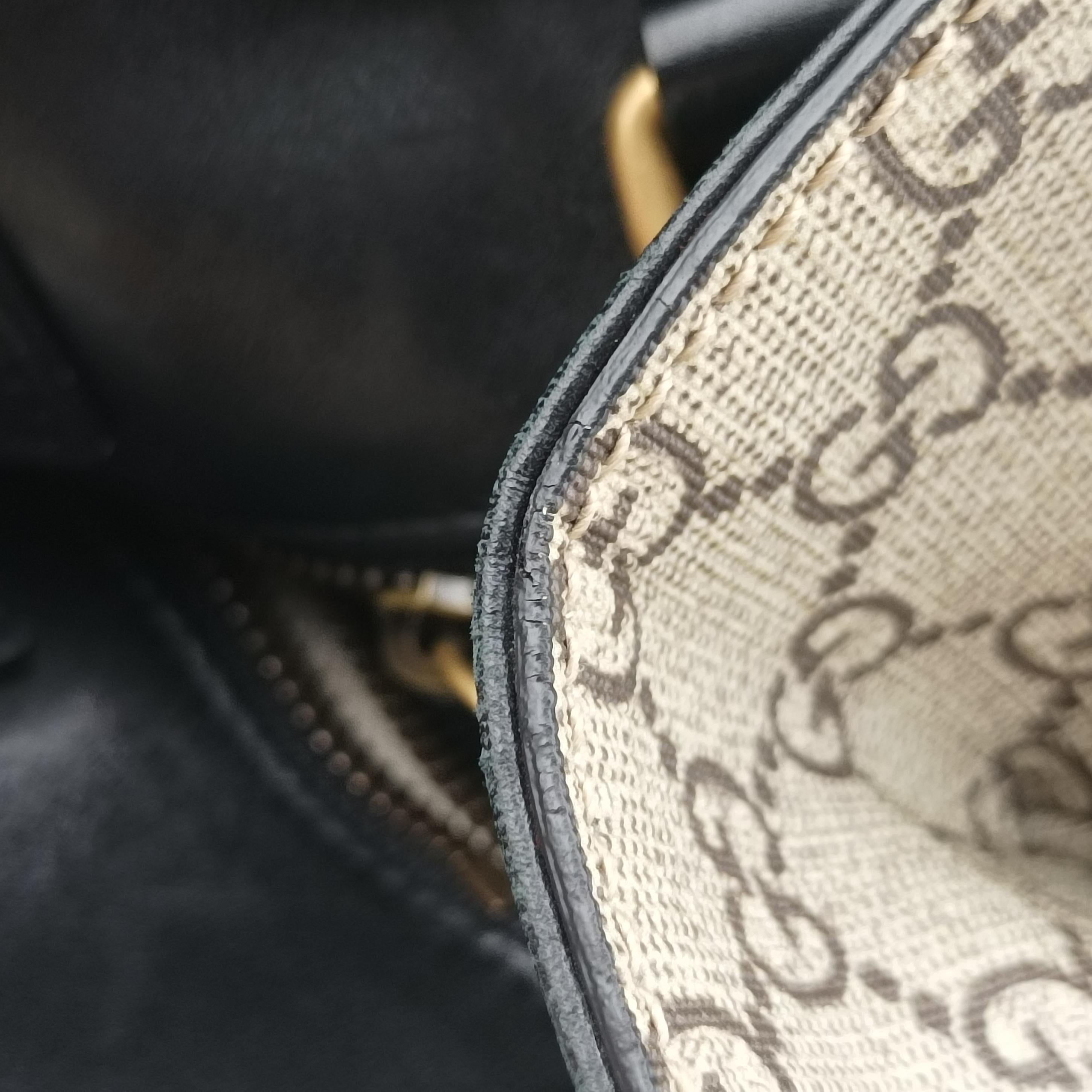 Vintage Gucci GG Supreme Taiga beige×Multicolour PVC coated canvas 450950 shoulderbag | stylenewstar