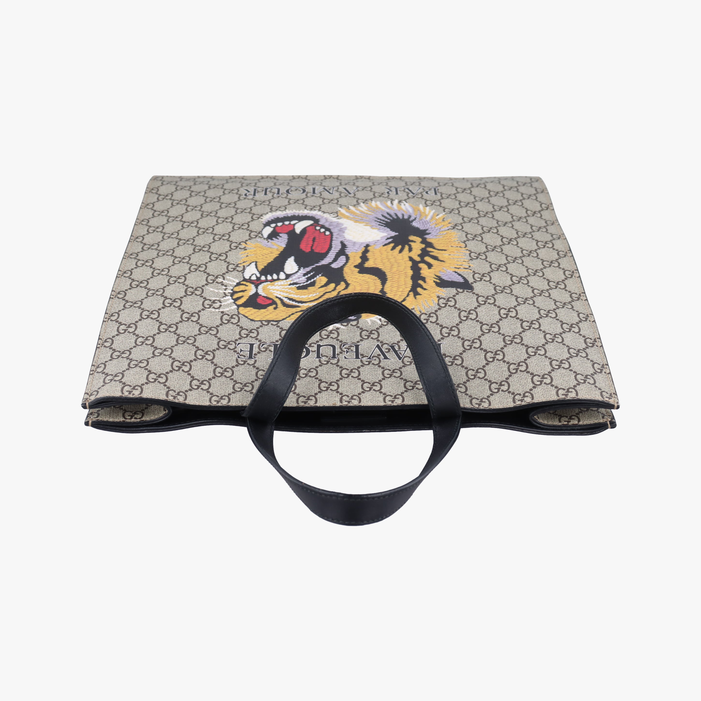 Vintage Gucci GG Supreme Taiga beige×Multicolour PVC coated canvas 450950 shoulderbag | stylenewstar