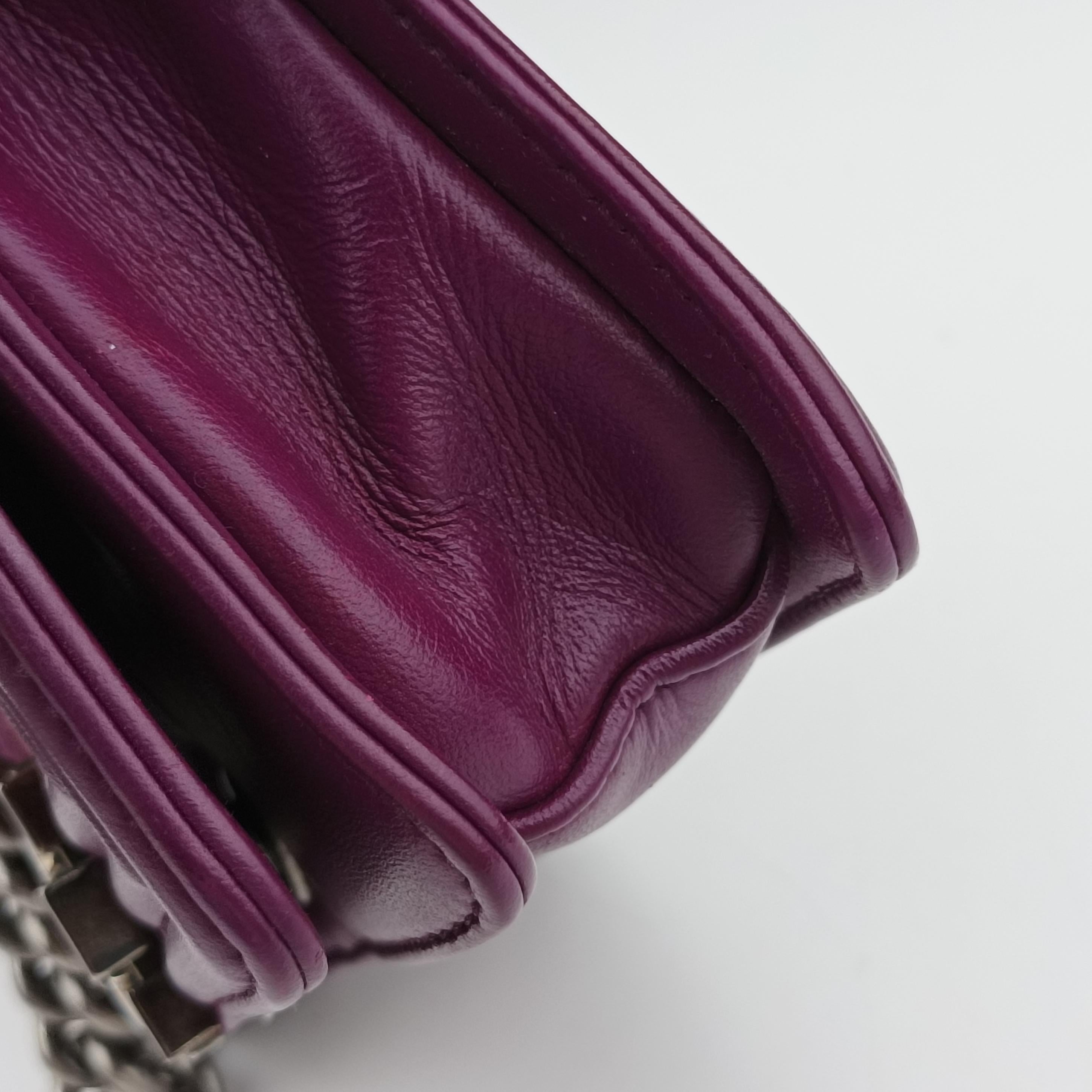 Secondhand Chanel BOY CHANEL Rose×Red Galuchat Stingray ×lambskin A67137 shoulderbag | stylenewstar