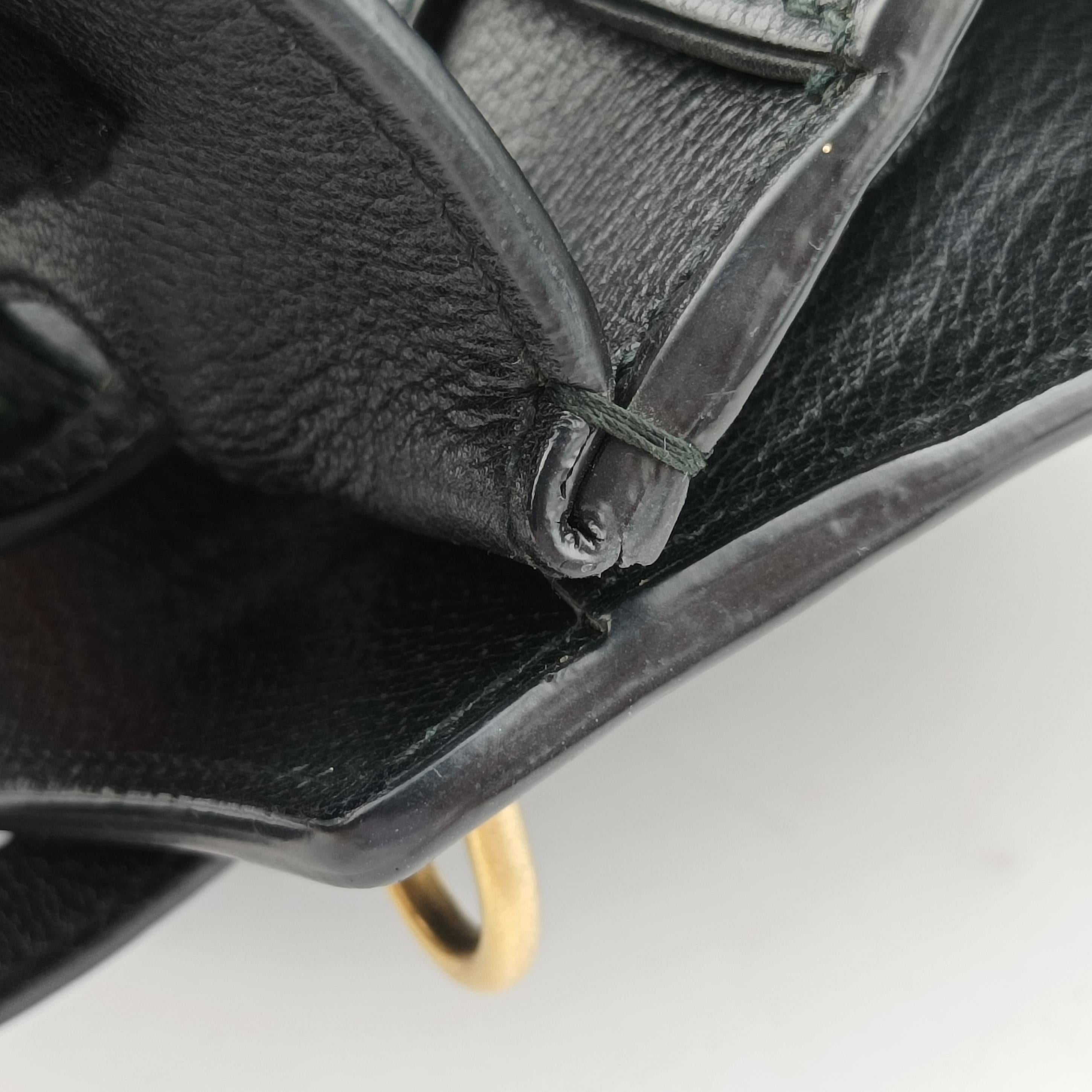 Pre-owned Gucci Crystal Butterfly Linea Totem Black x Green x Red Leather 505342 handbag | stylenewstar