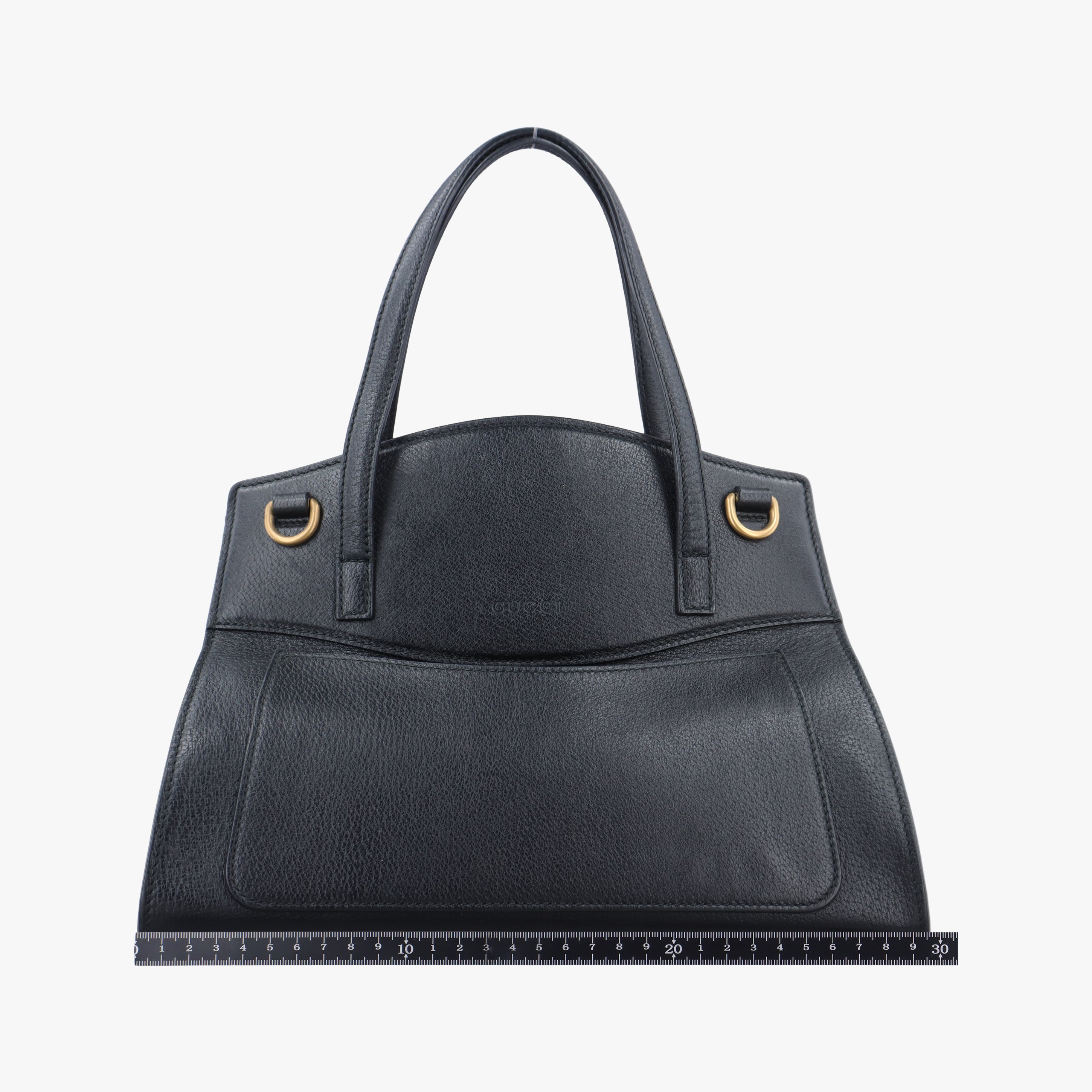 Pre-owned Gucci Crystal Butterfly Linea Totem Black x Green x Red Leather 505342 handbag | stylenewstar