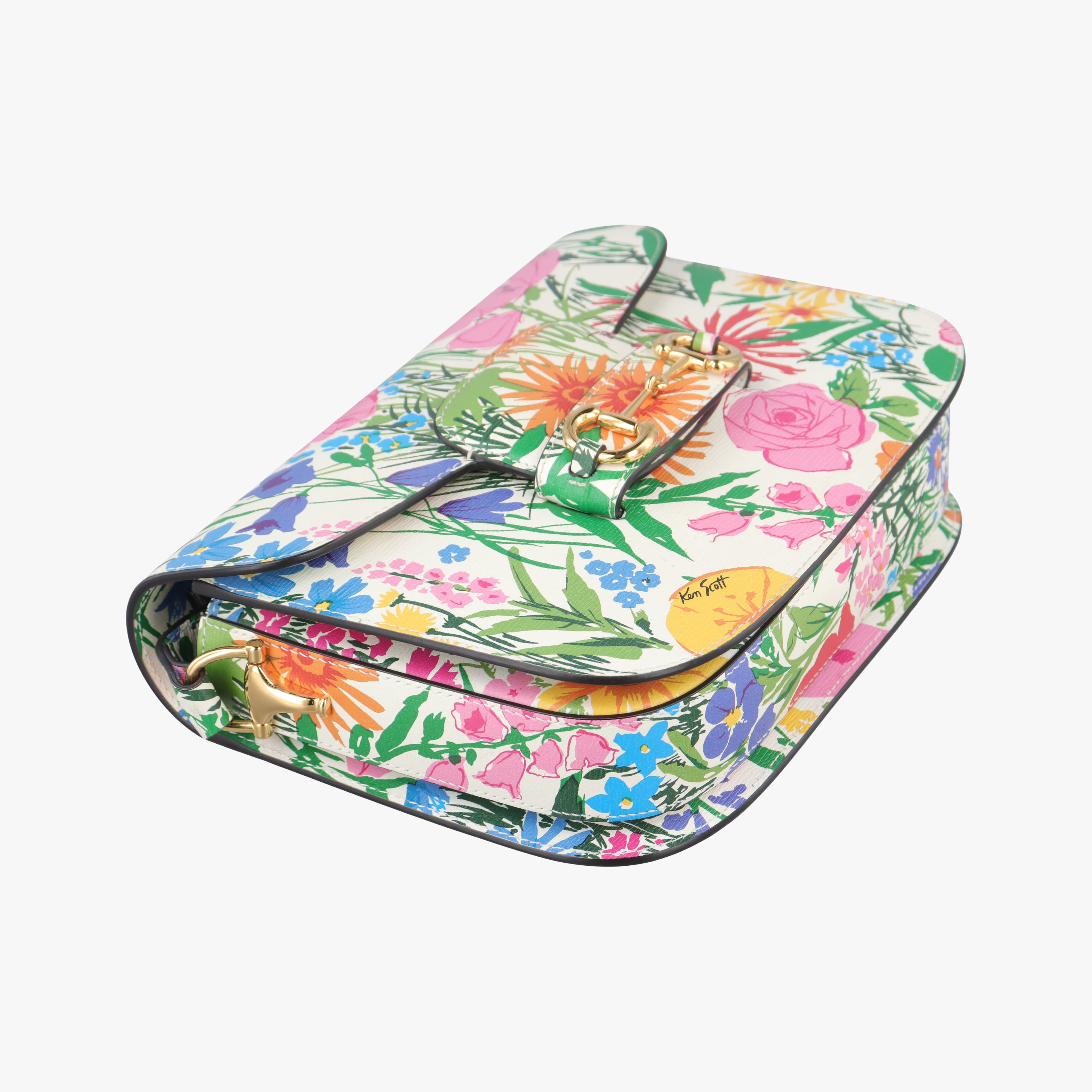 Pre-owned Gucci The Hacker Project Horsebit 1955 Multicolour Leather 602204 shoulderbag | stylenewstar