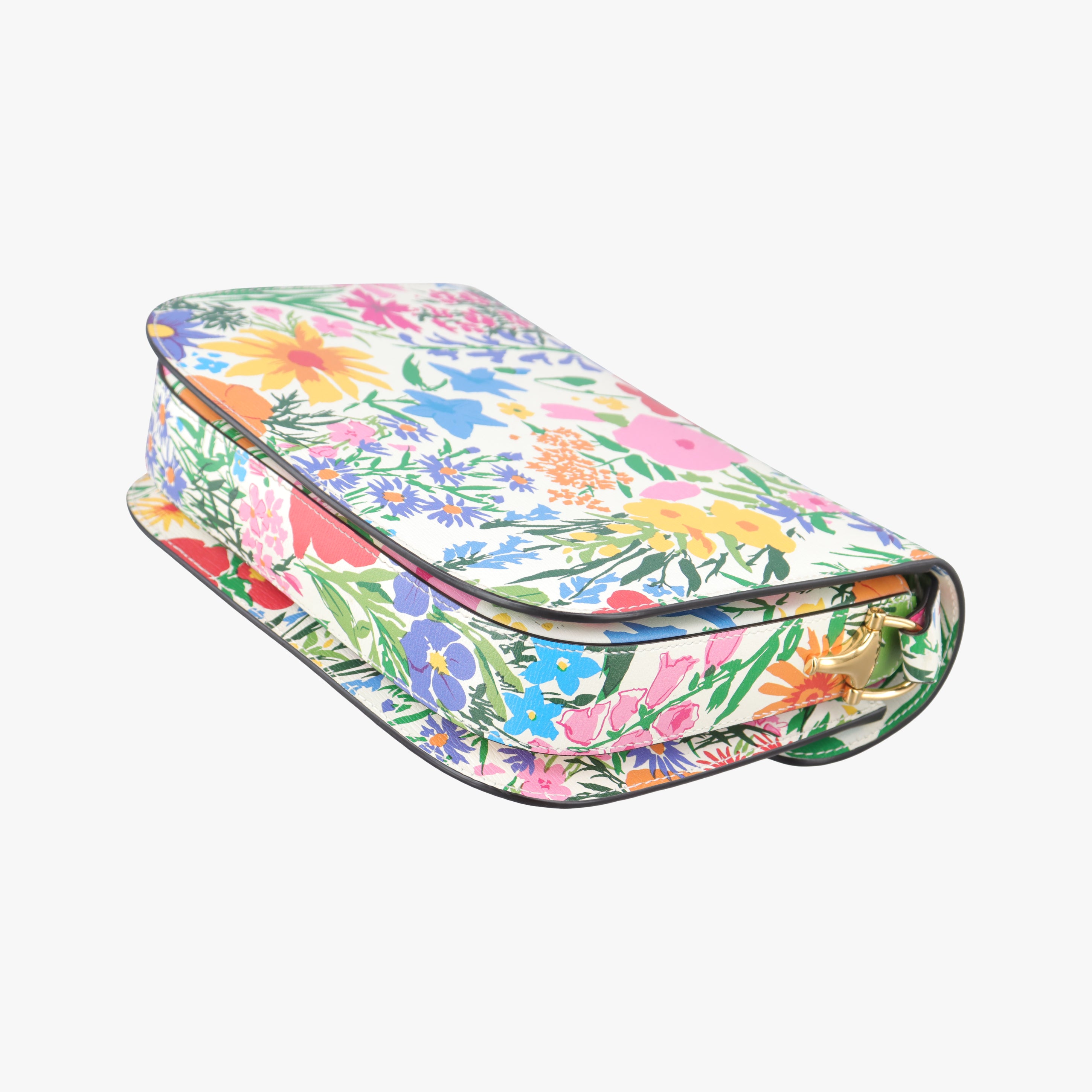 Pre-owned Gucci The Hacker Project Horsebit 1955 Multicolour Leather 602204 shoulderbag | stylenewstar