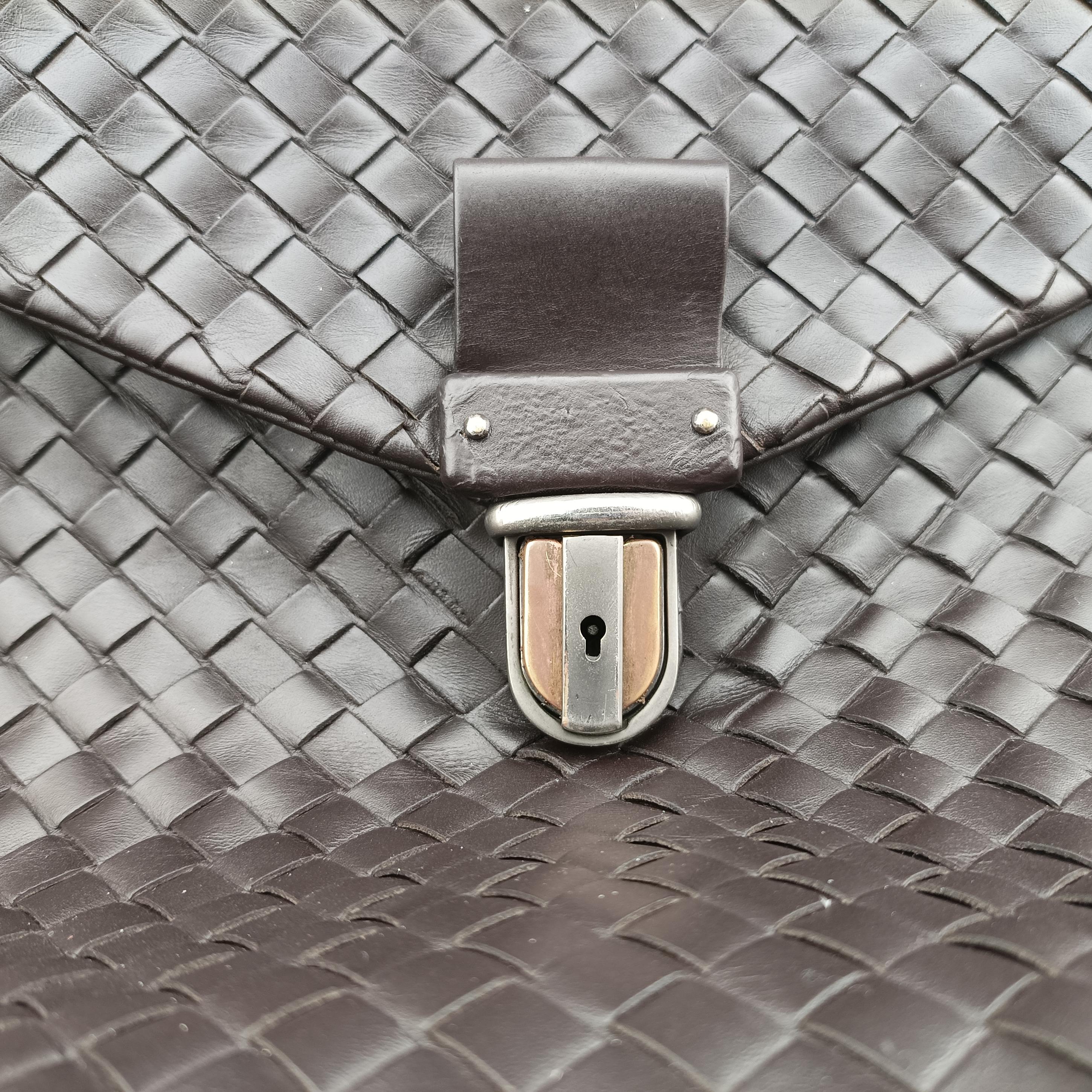 Pre-owned Bottega Veneta Intrecciato Black lambskin  handbag | stylenewstar